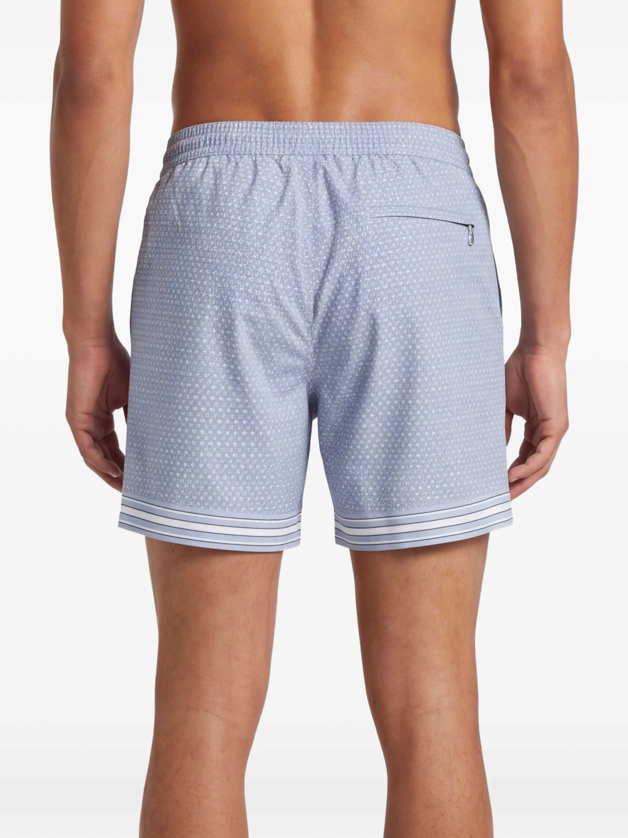 Lucena geometric-print swim shorts