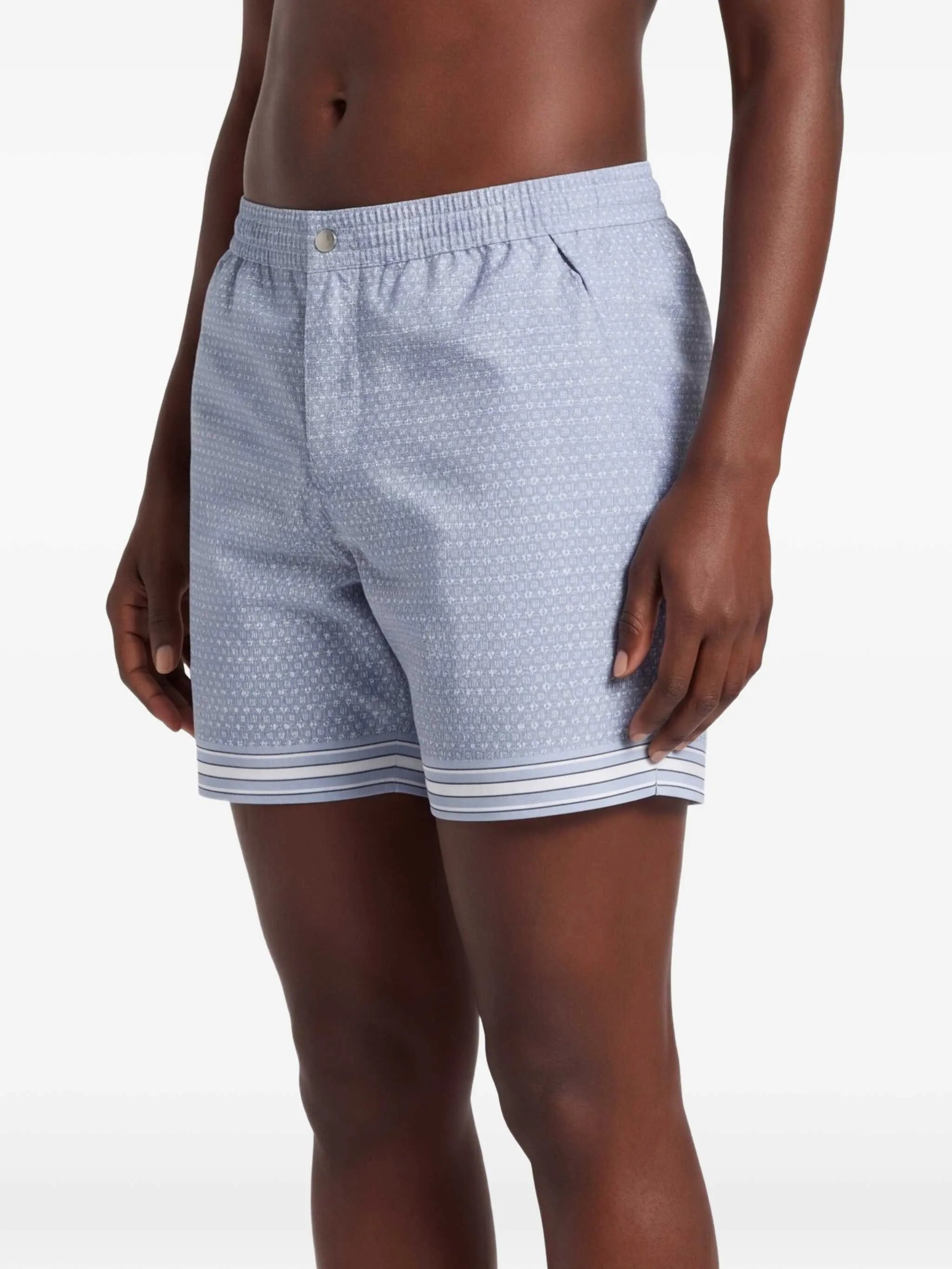 Lucena geometric-print swim shorts