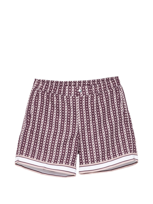 printed swim shorts