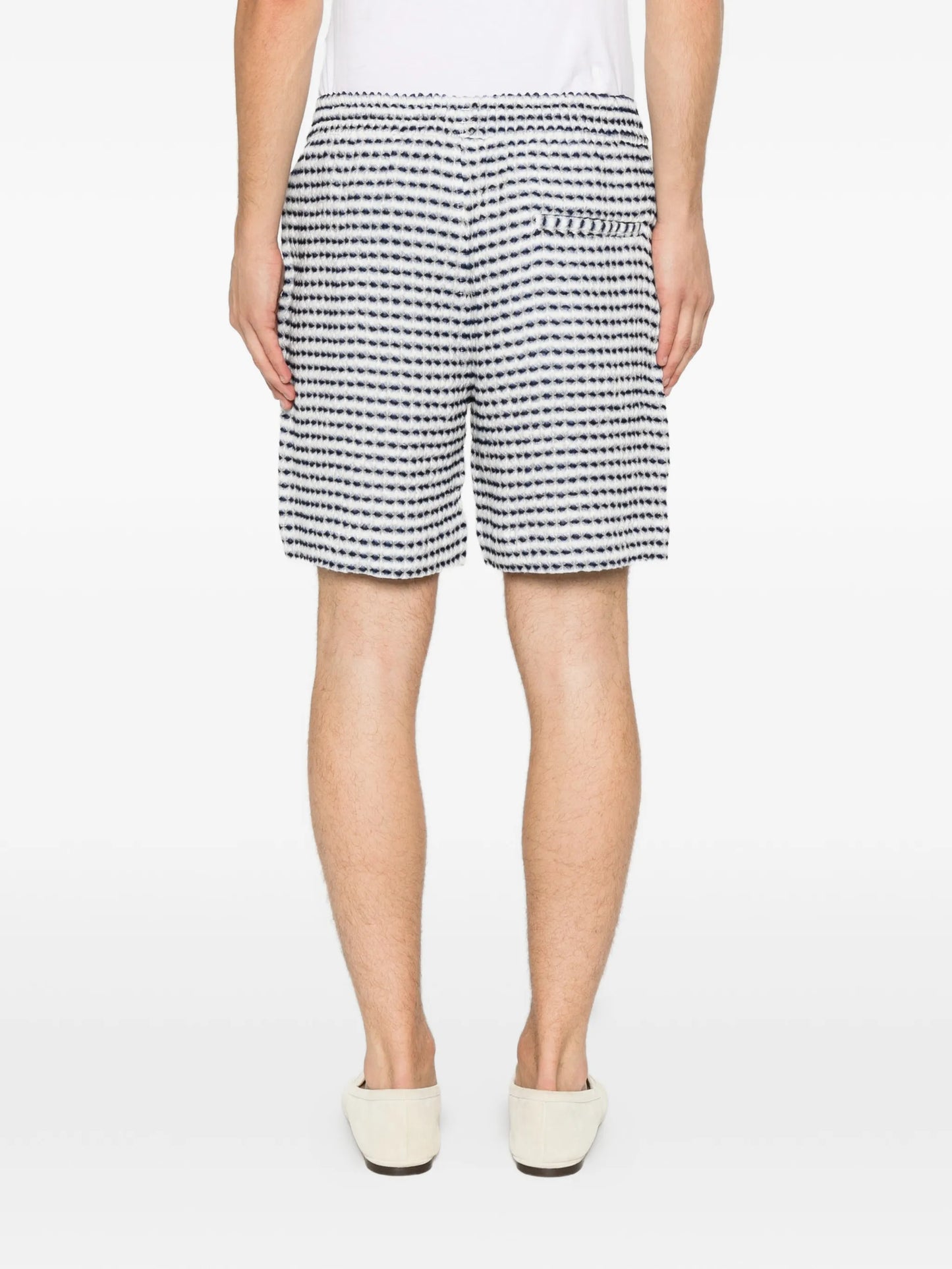 Riita horizontal-stripe shorts