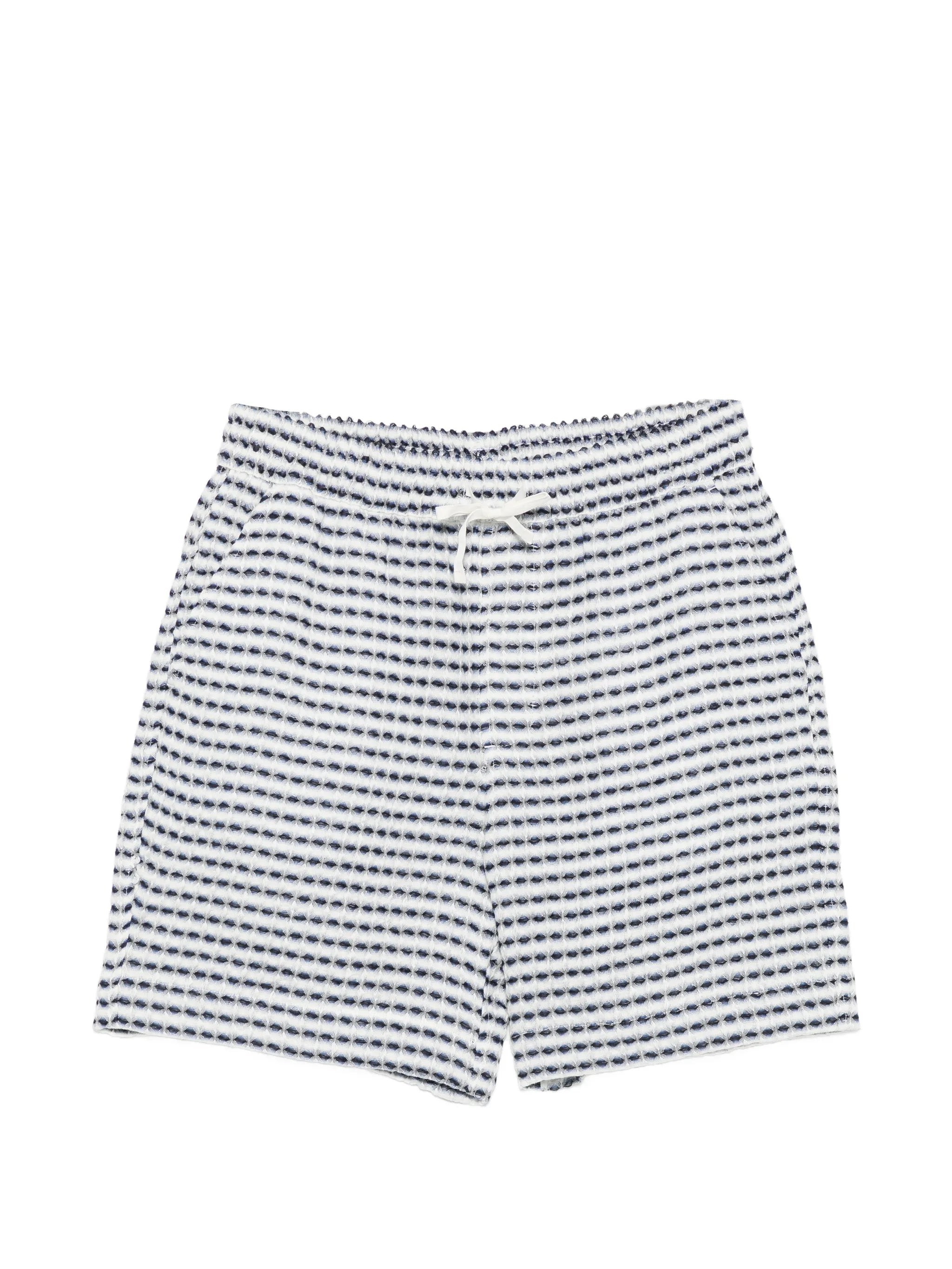Riita horizontal-stripe shorts