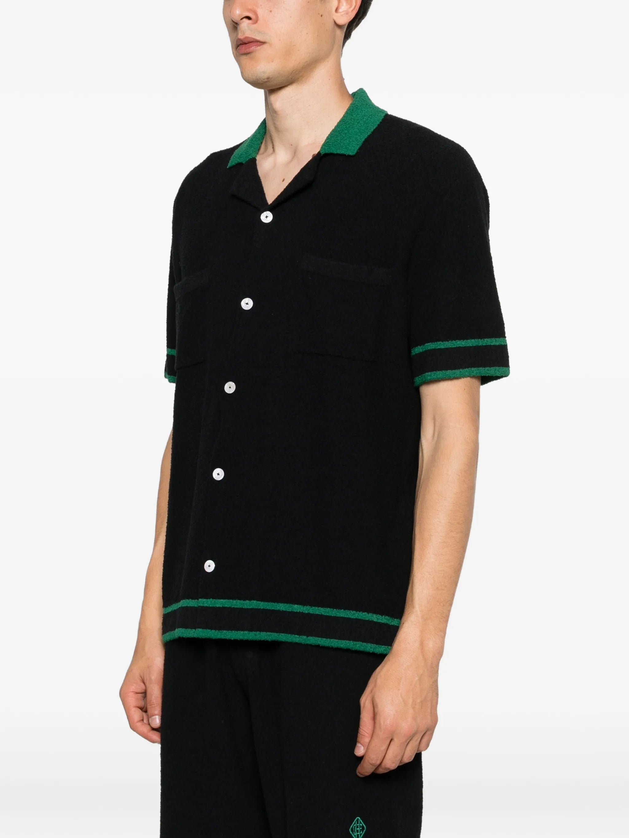 Armando bouclé knitted shirt