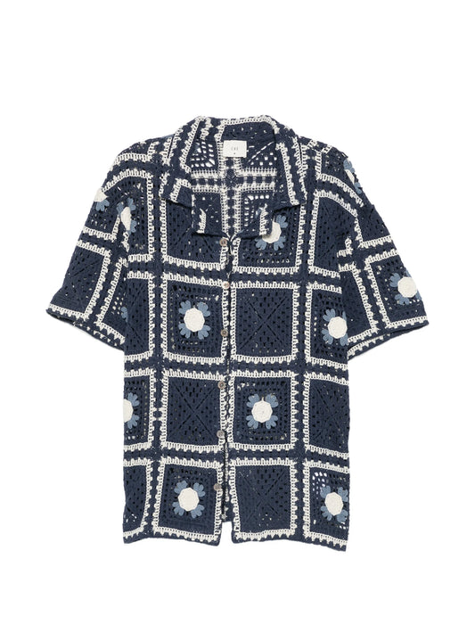 Tejer crochet-knit shirt