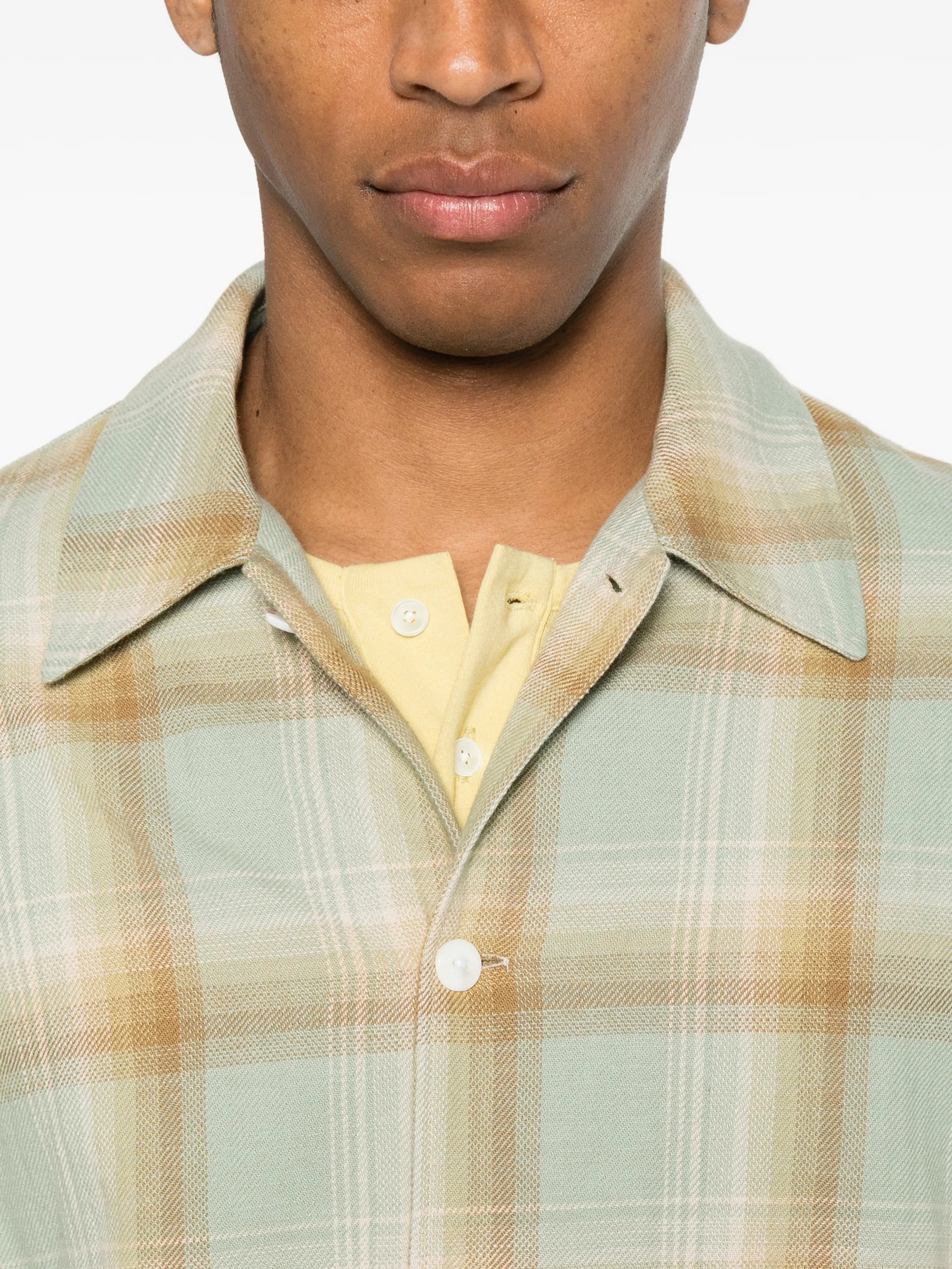 Logan ombre checked shirt