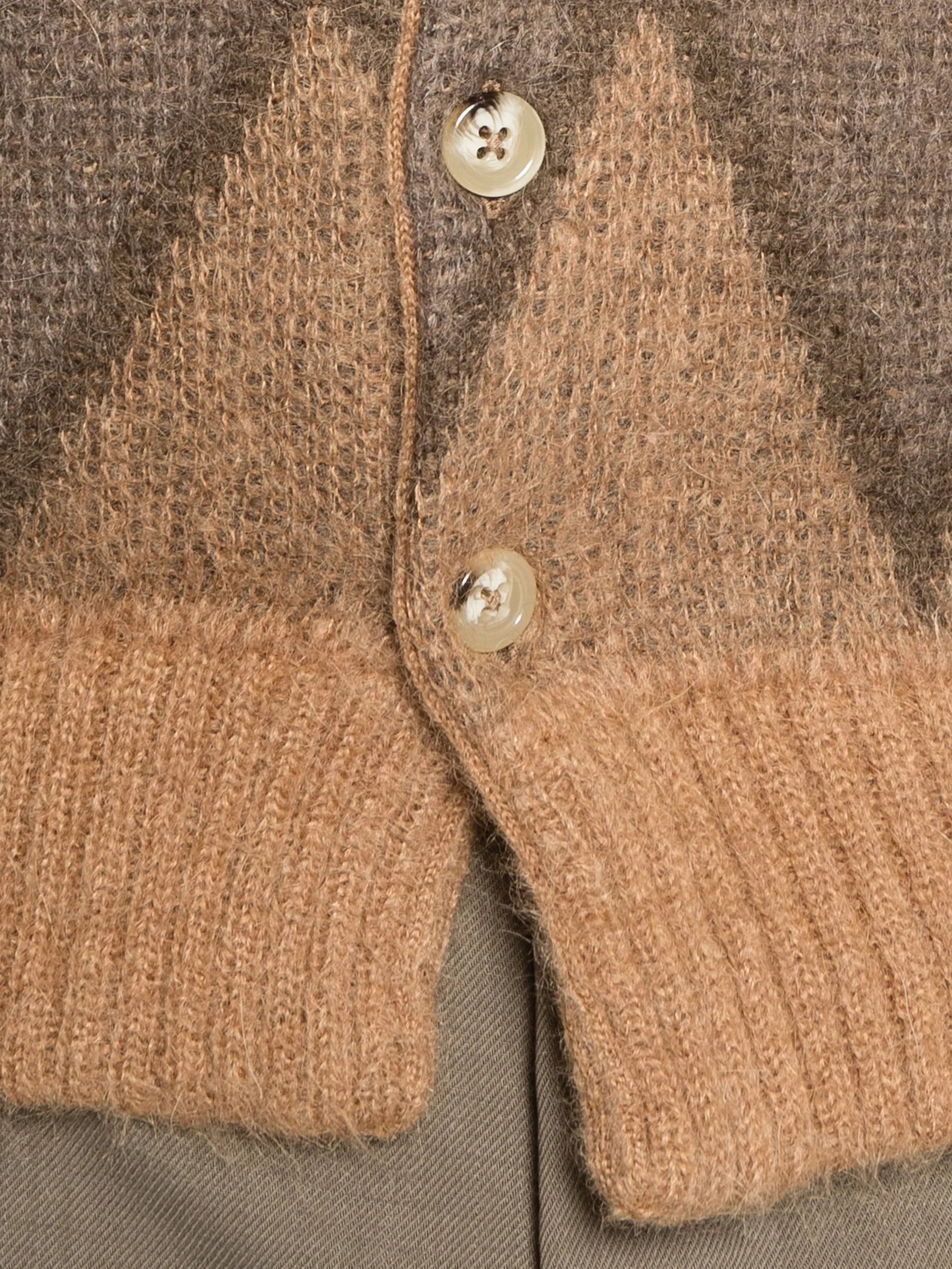 Chevy geometric-pattern cardigan