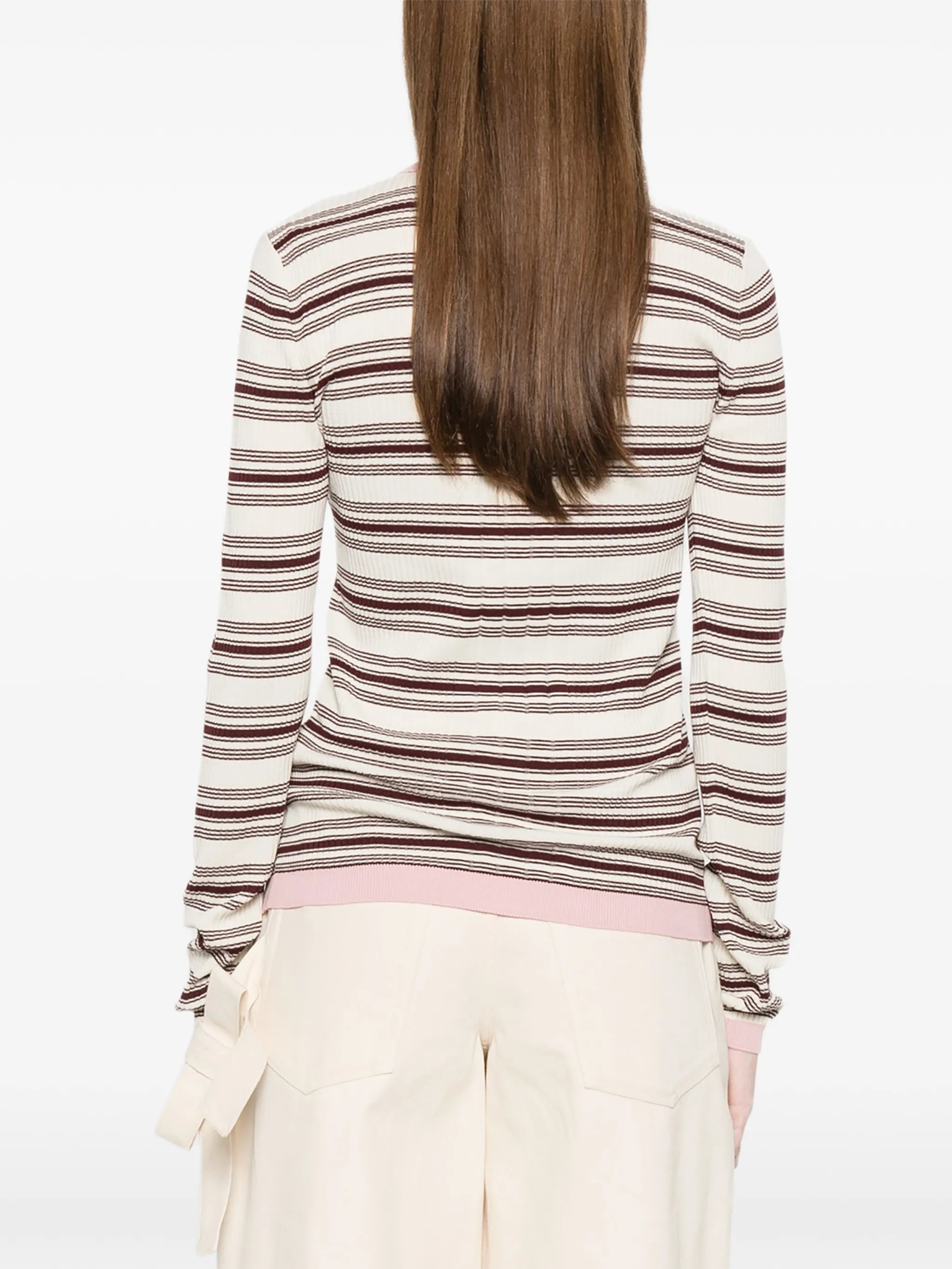 striped polo top