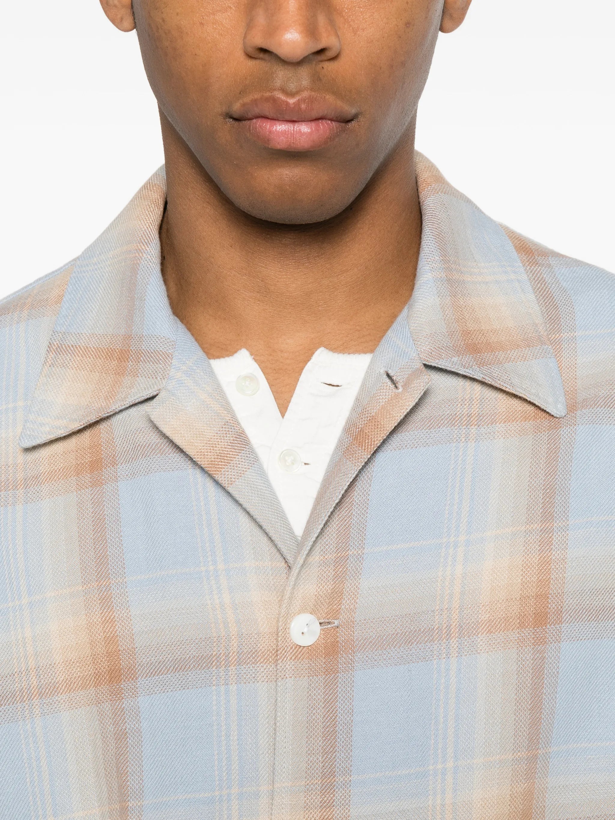 Logan ombre checked shirt