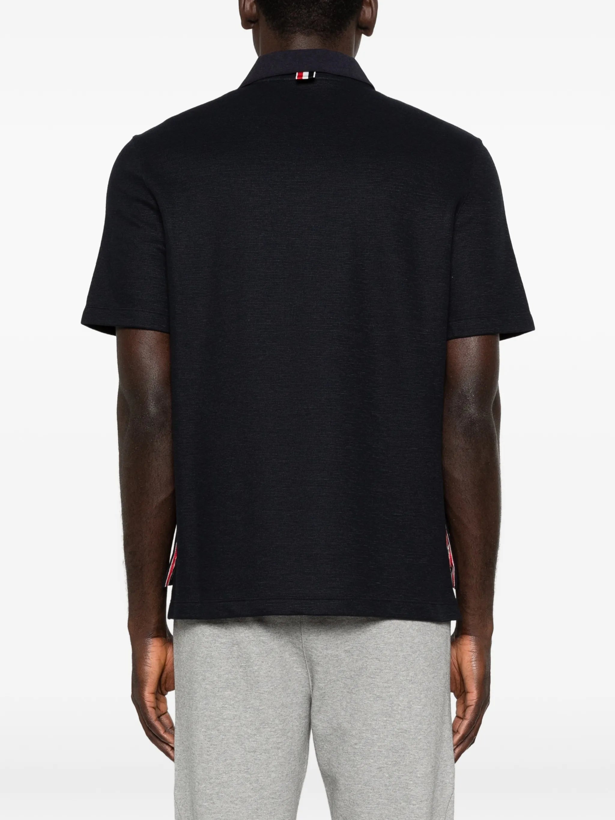 logo-embroidery polo shirt