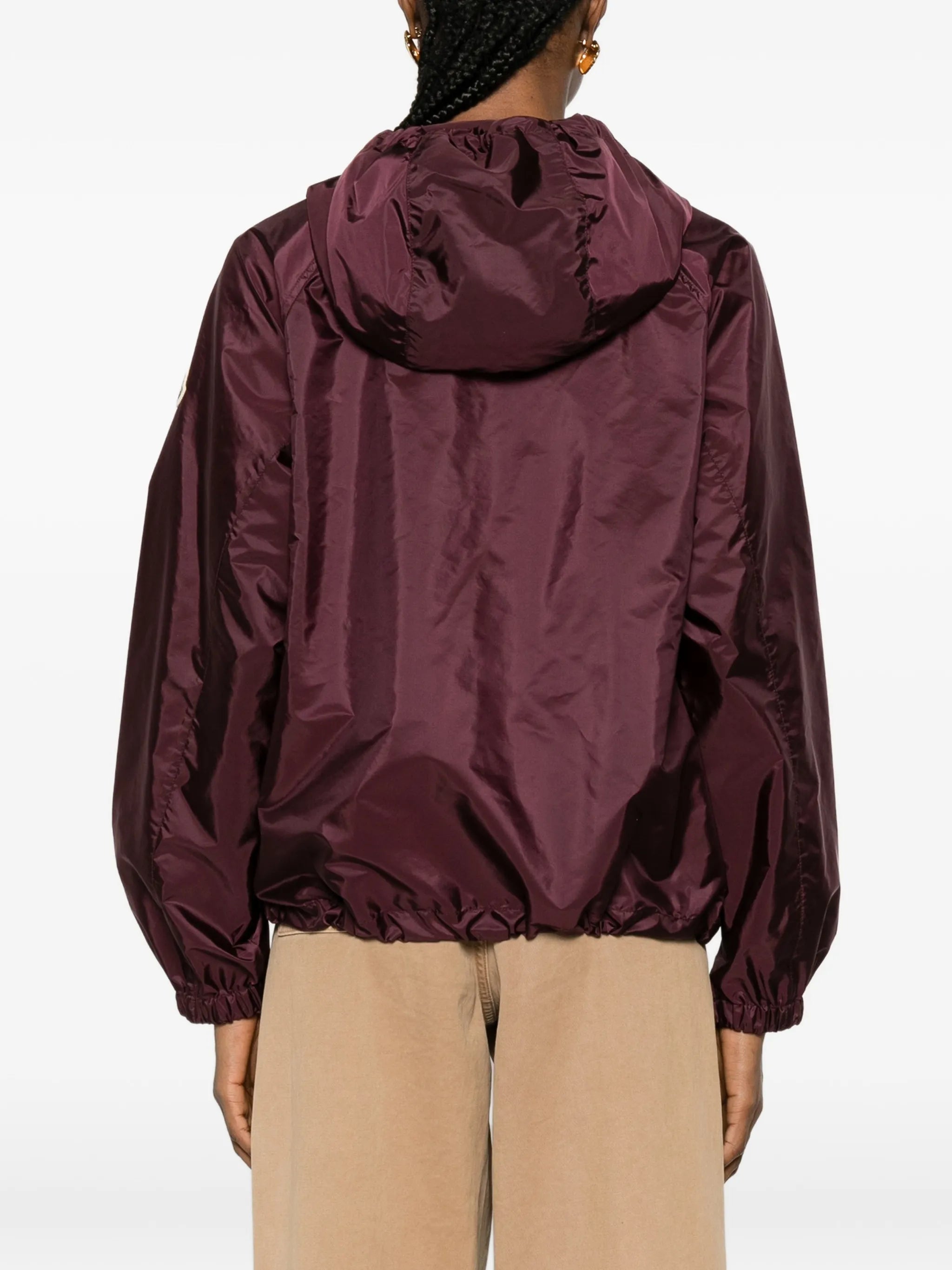 Coquelicot hooded zip jacket