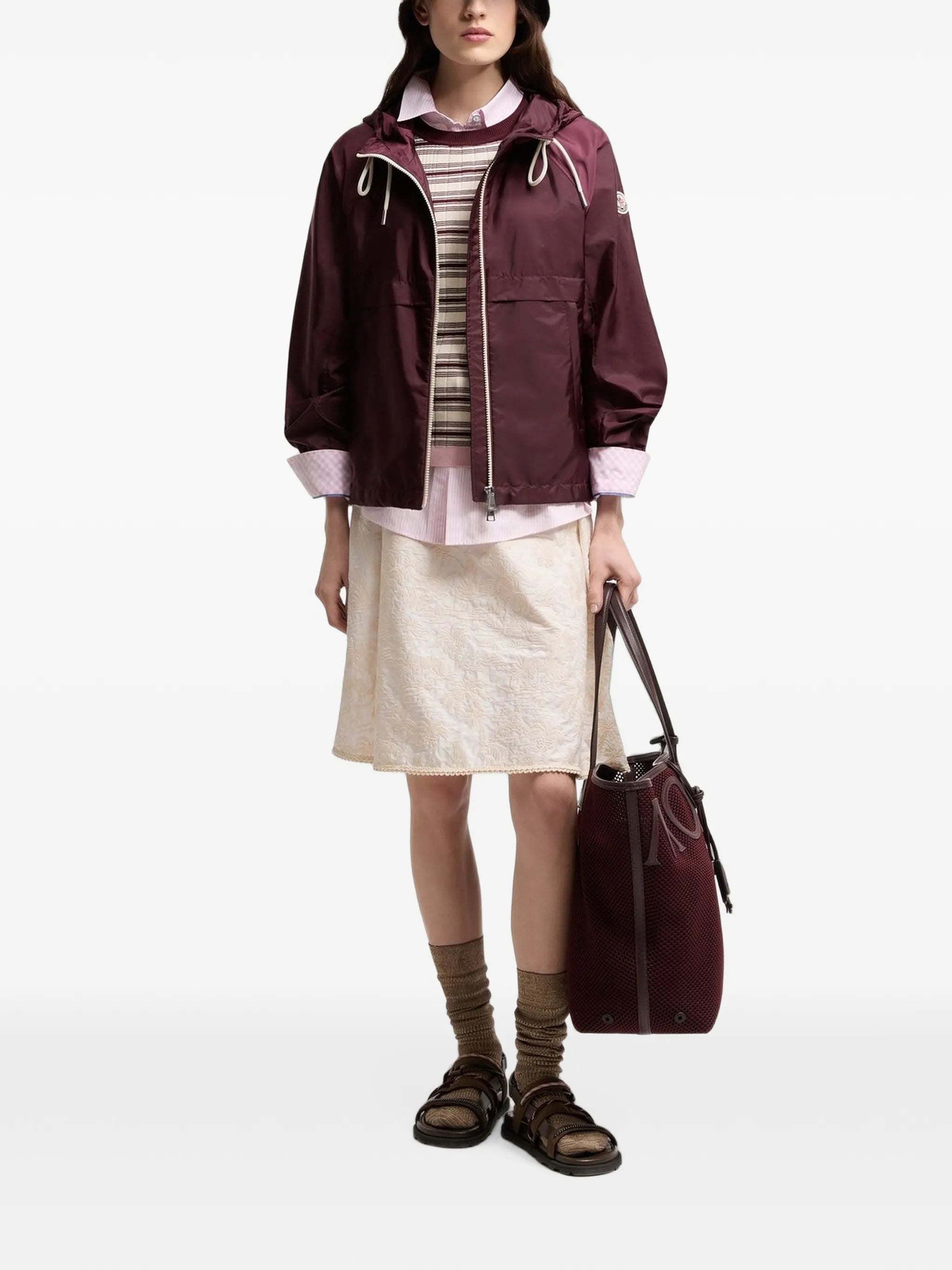 Coquelicot hooded jacket
