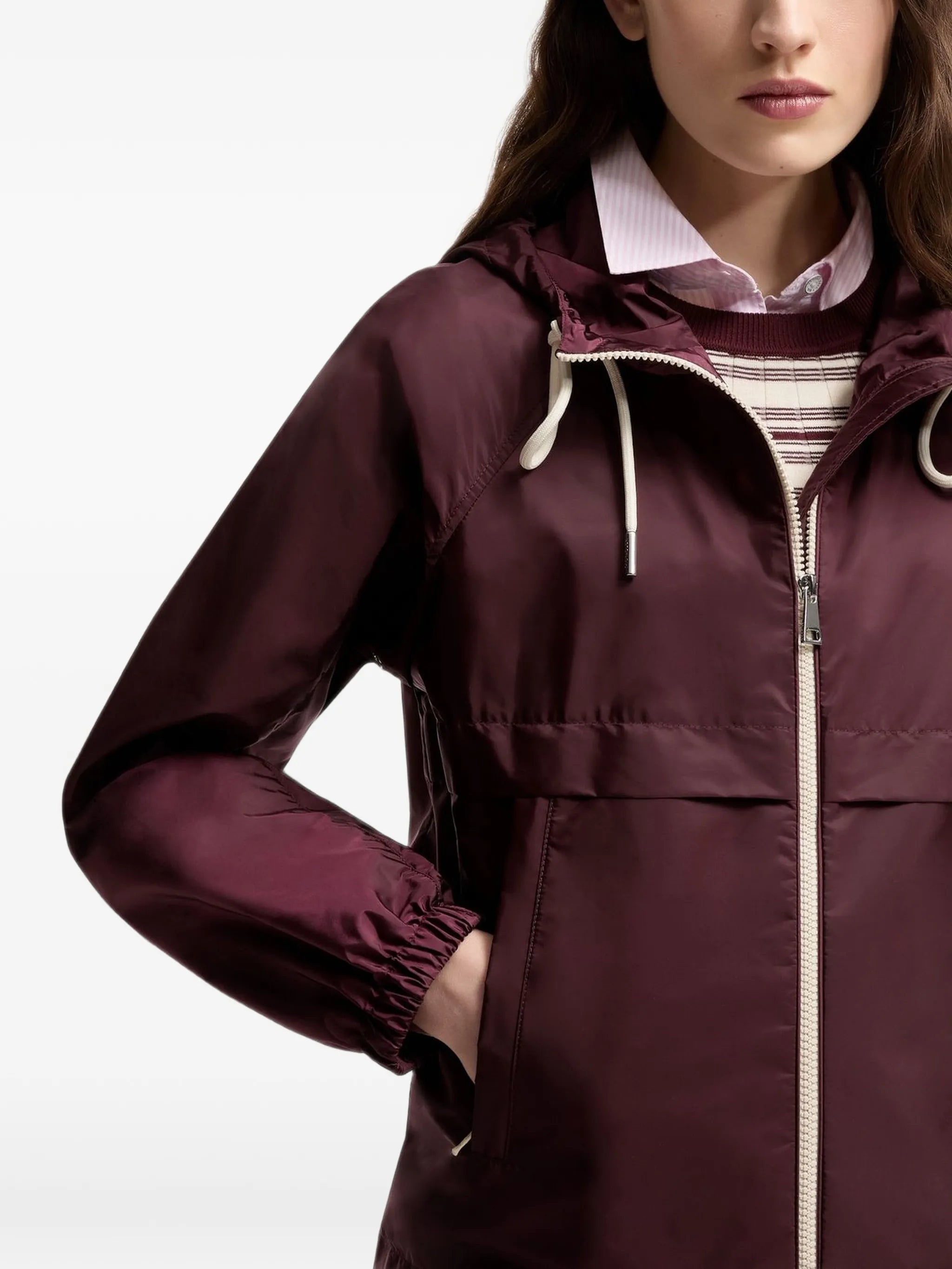 Coquelicot hooded jacket