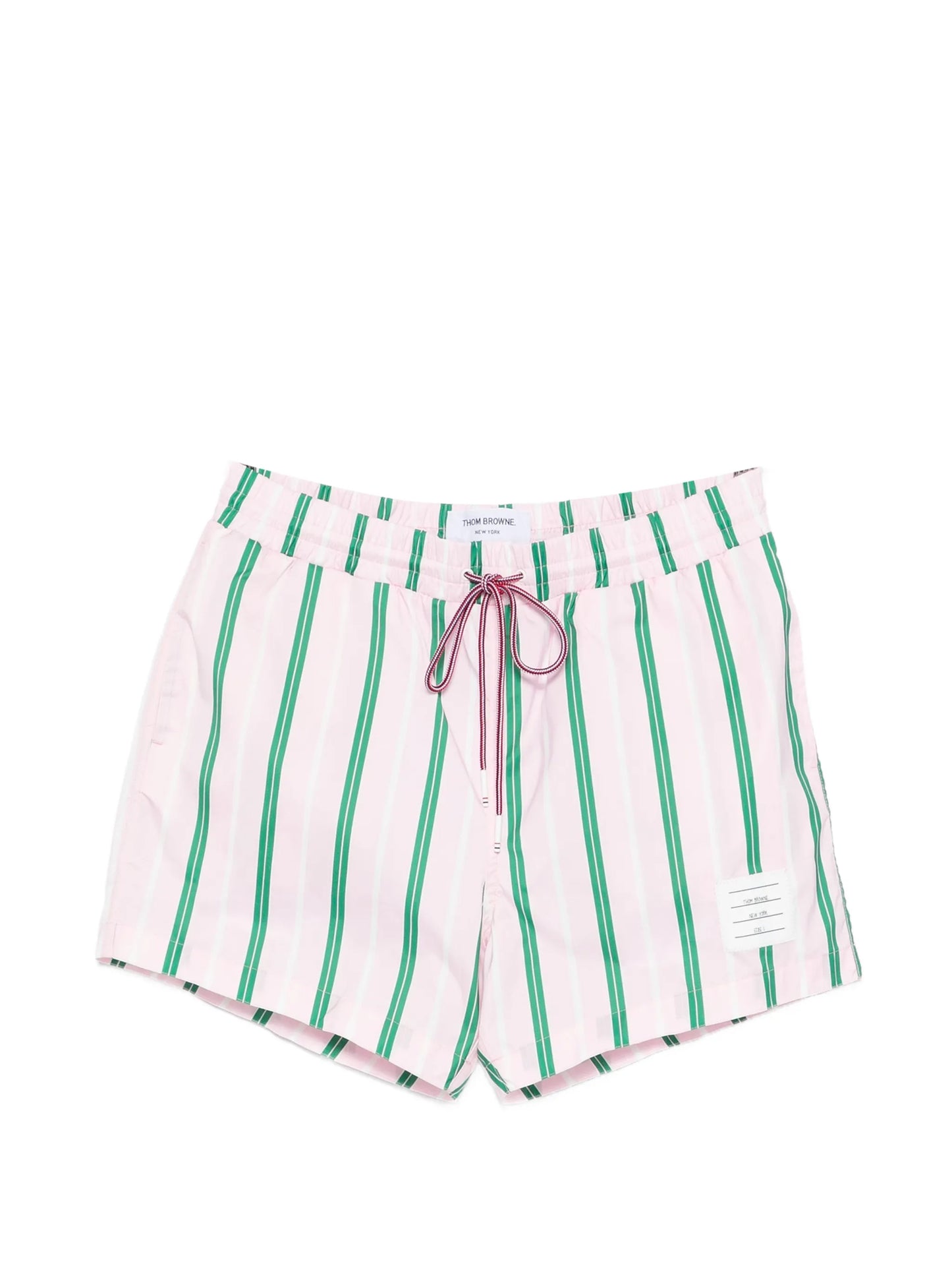 striped swim shorts