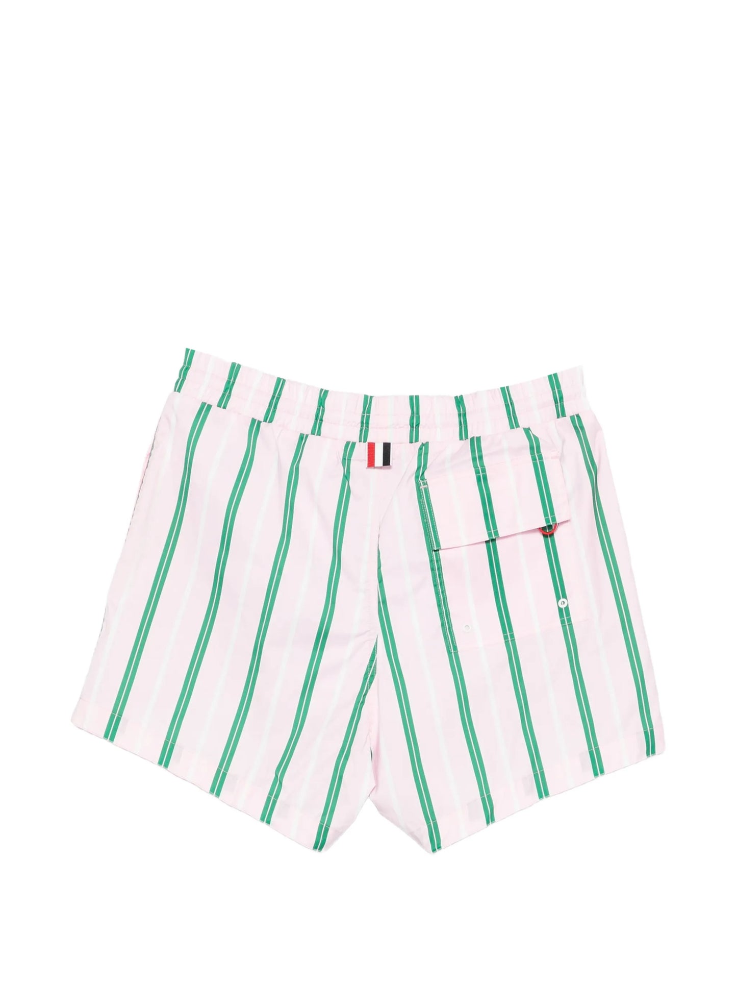 striped swim shorts