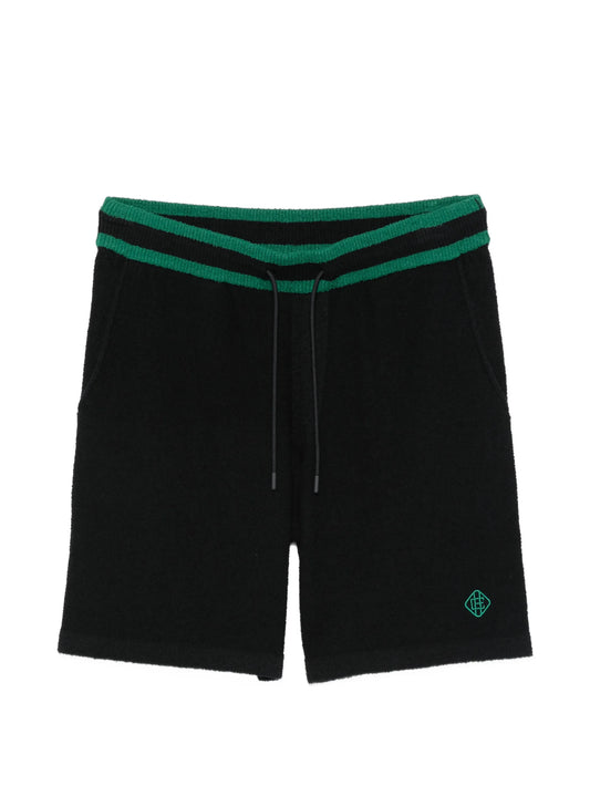 Armas bouclé drawstring shorts
