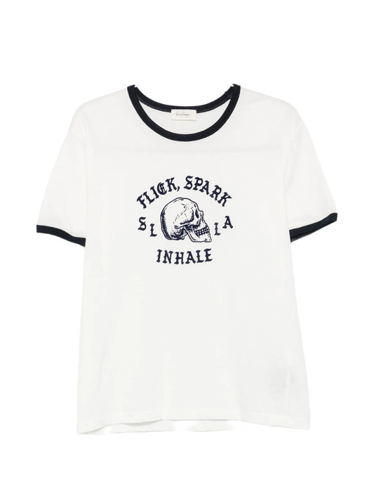 Flick Spark Inhale ringer T-shirt