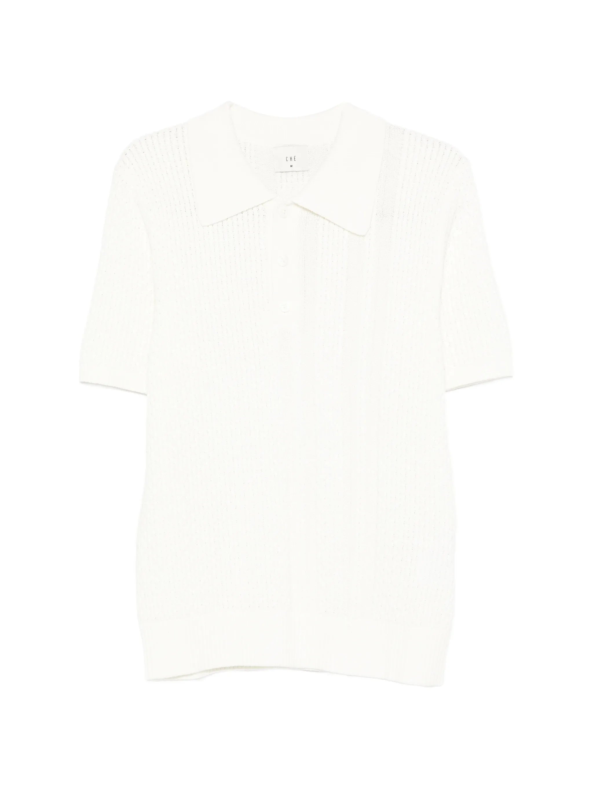 textured polo shirt