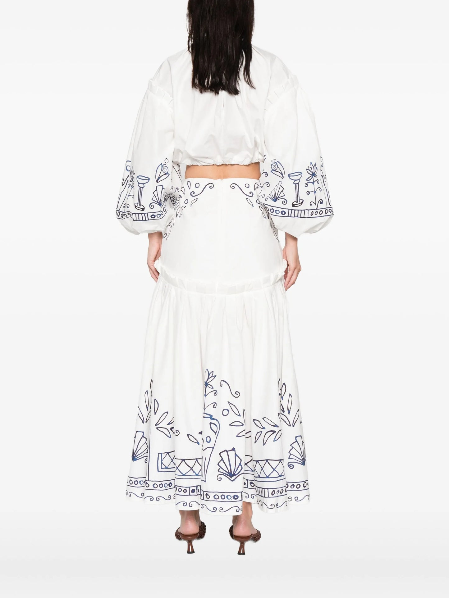 Leela ruffled floral top