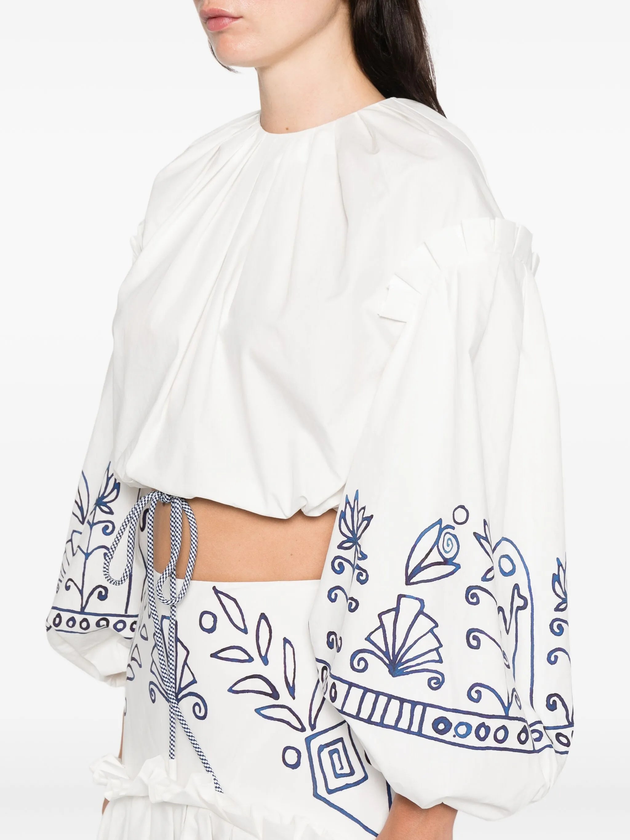 Leela ruffled floral top