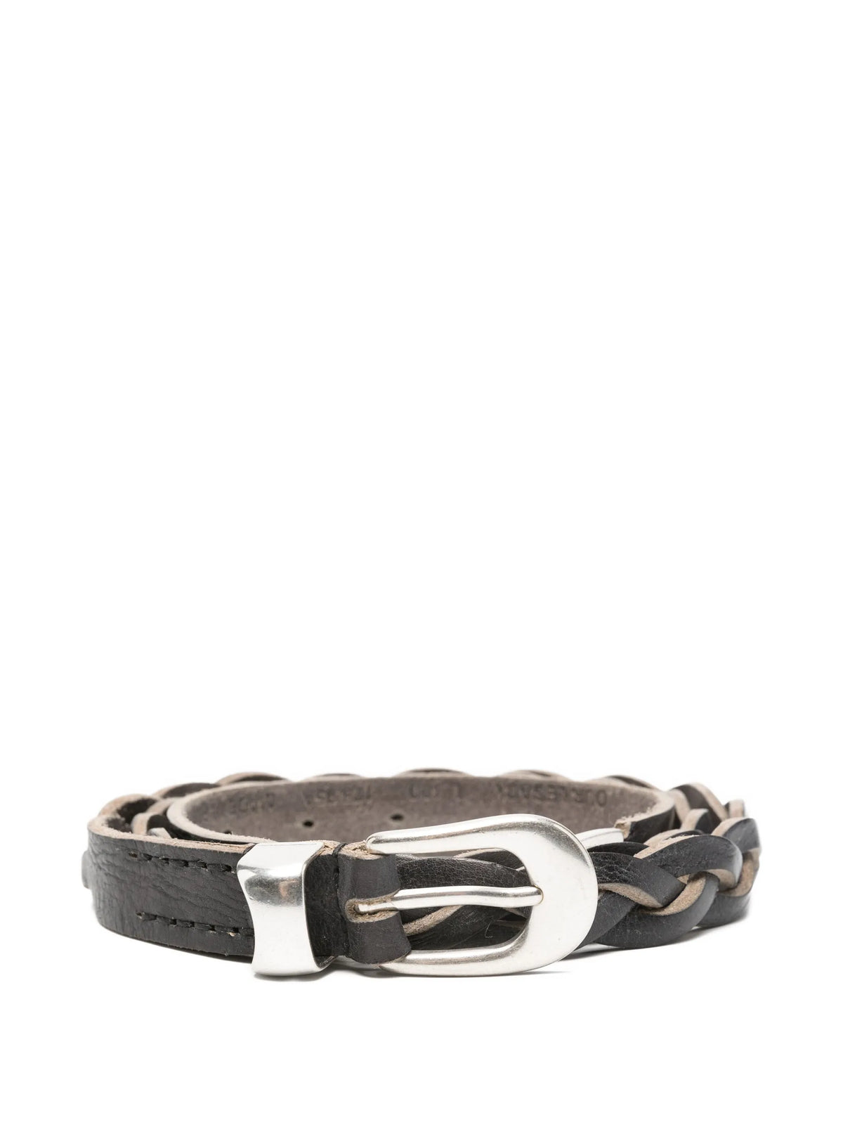 braided leather belt