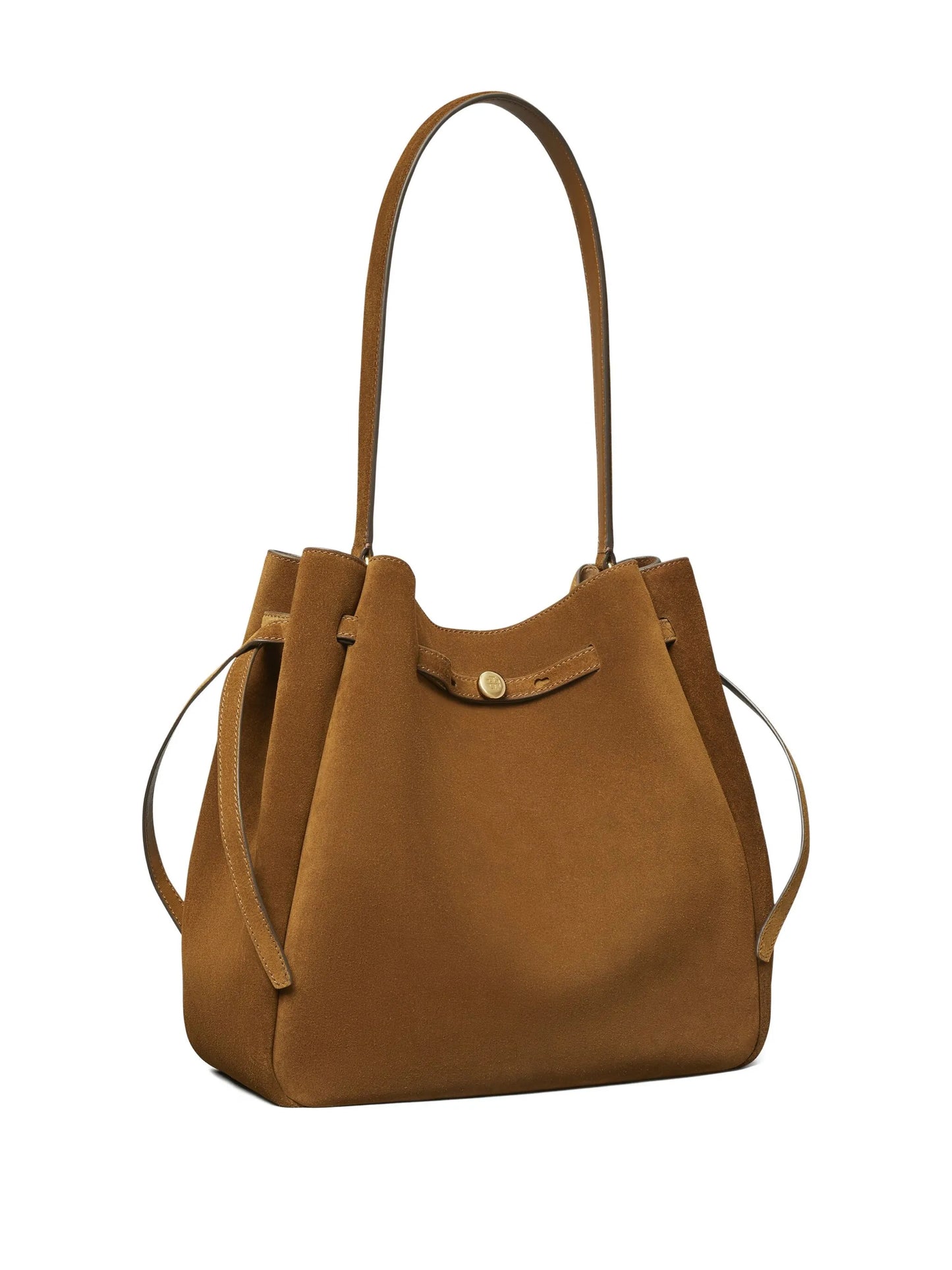 large Romy suede shoulder bag