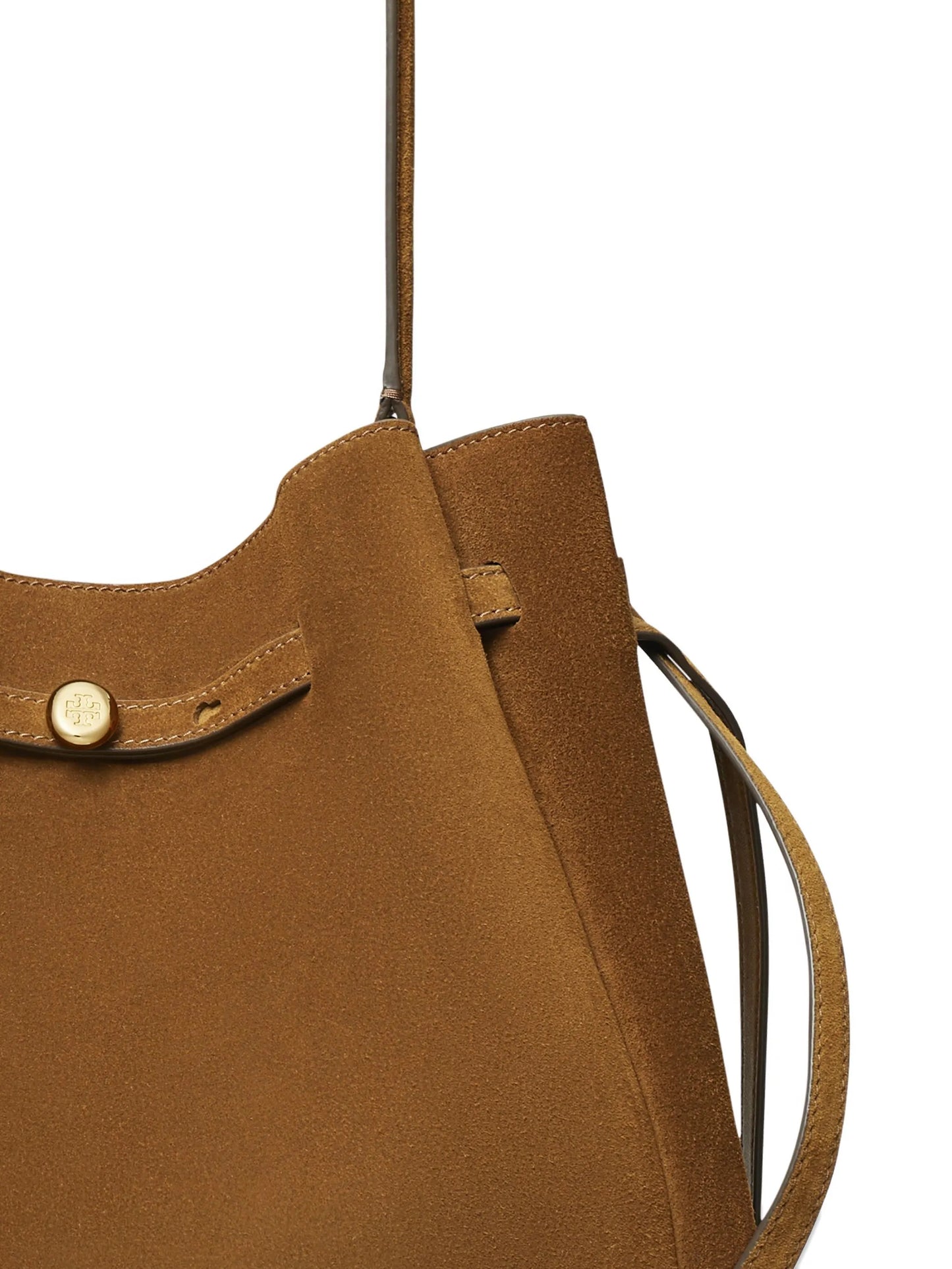 large Romy suede shoulder bag