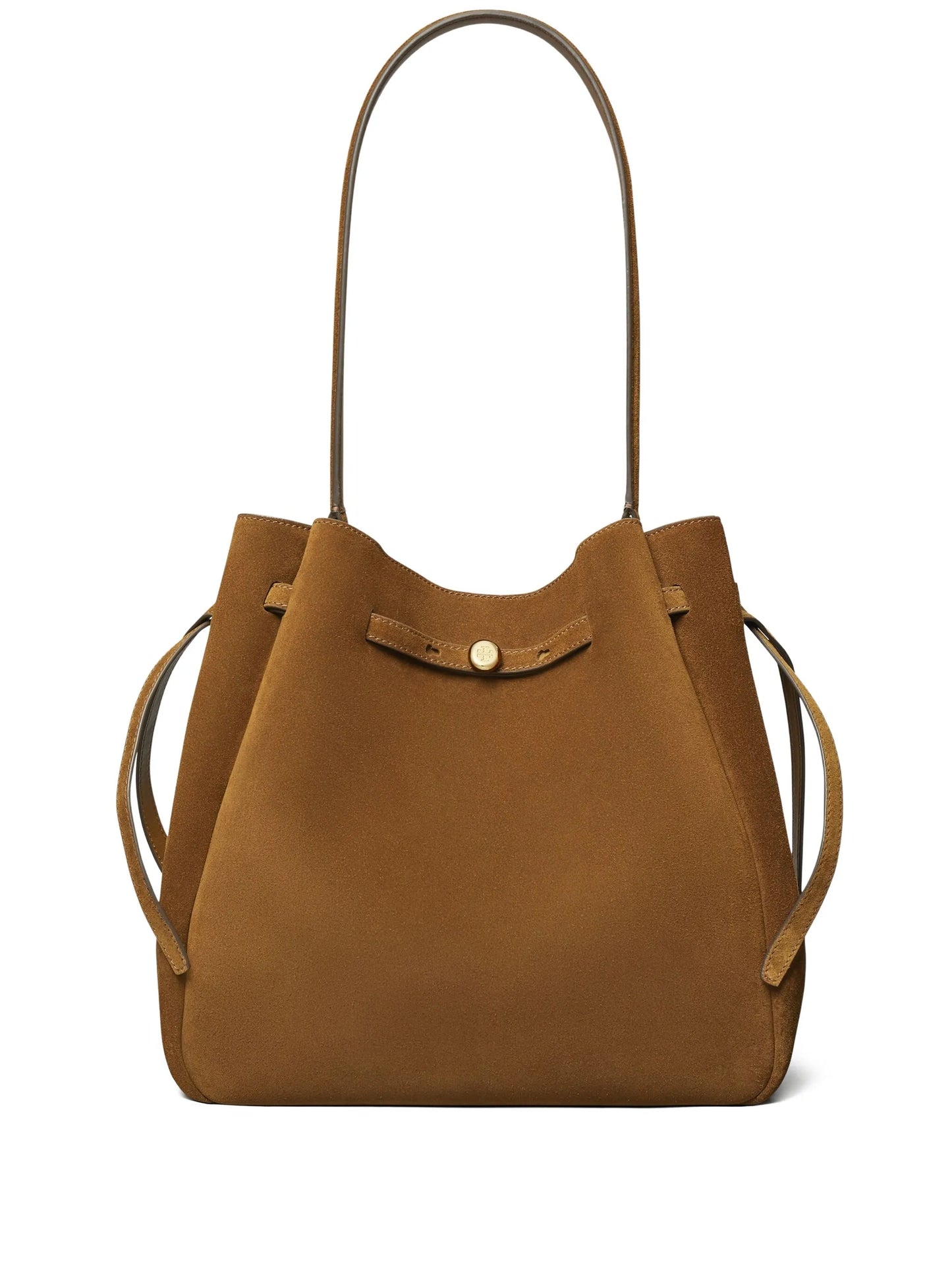 large Romy suede shoulder bag