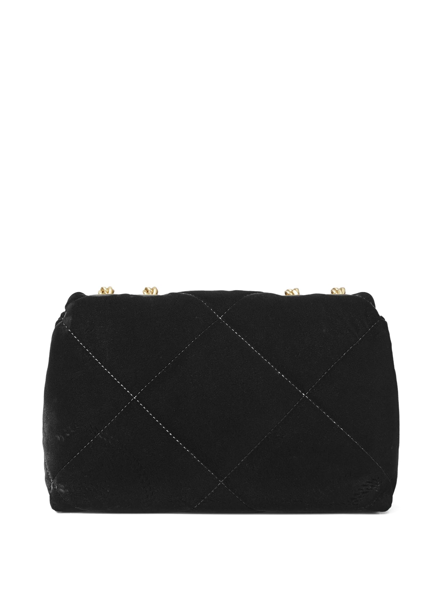 small Kira diamond-quilted velvet shoulder bag