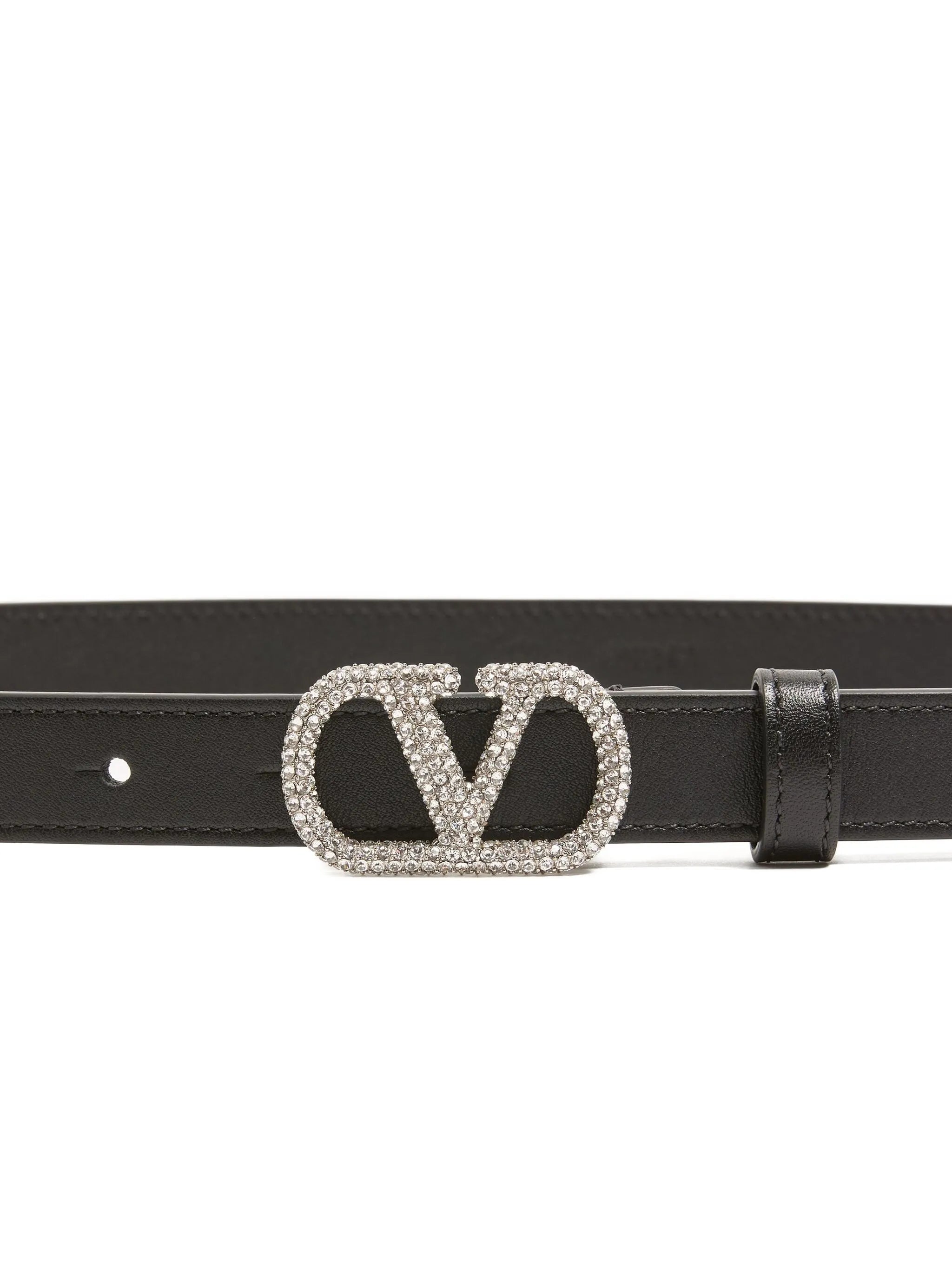 VLogo Signature crystal belt