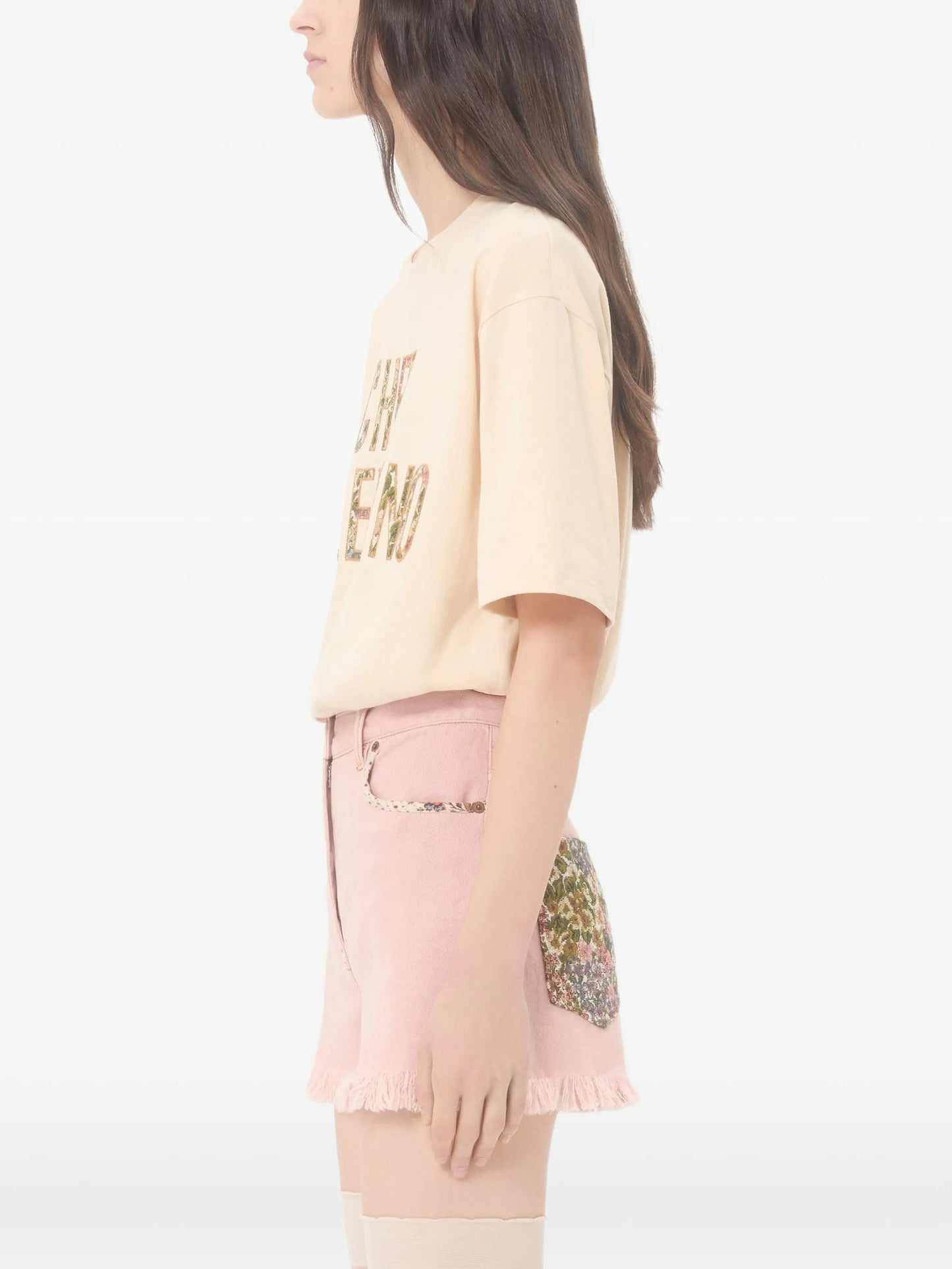 embroidered cotton T-Shirt