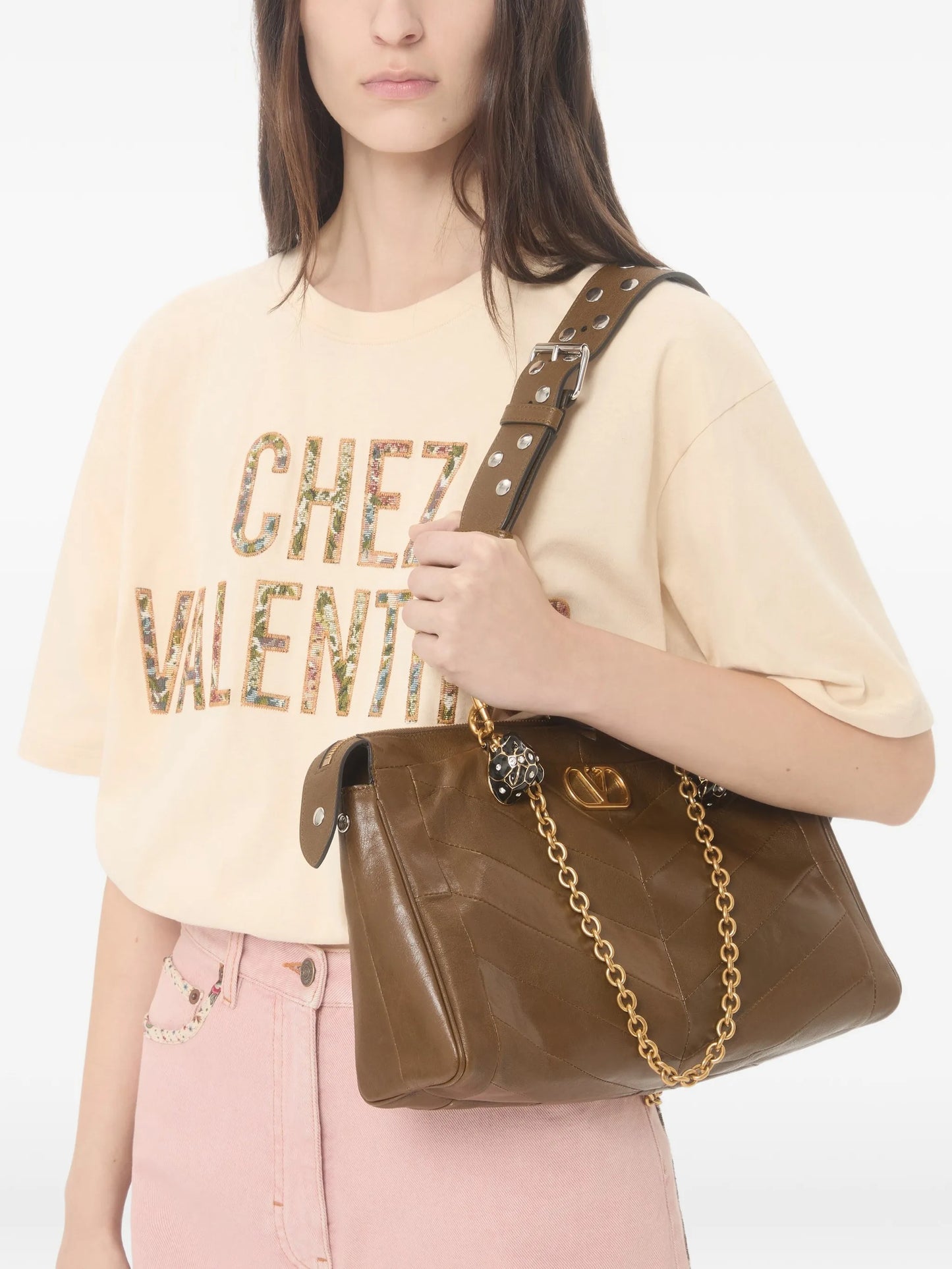 embroidered cotton T-Shirt