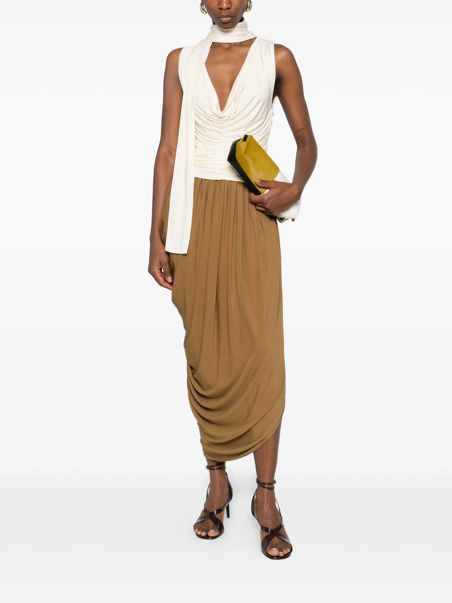 Solina draped skirt