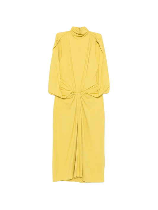 Solina cape gathered dress