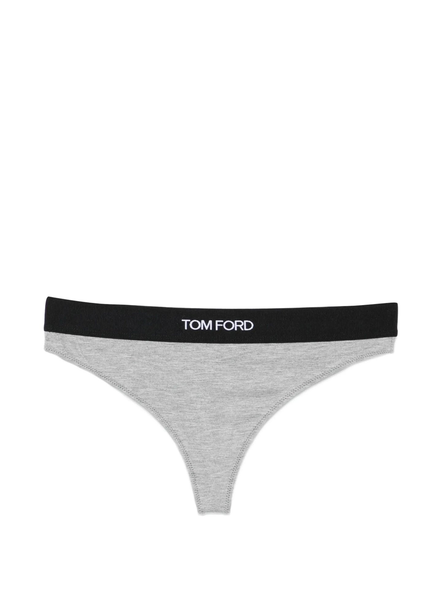 logo-waistband thong