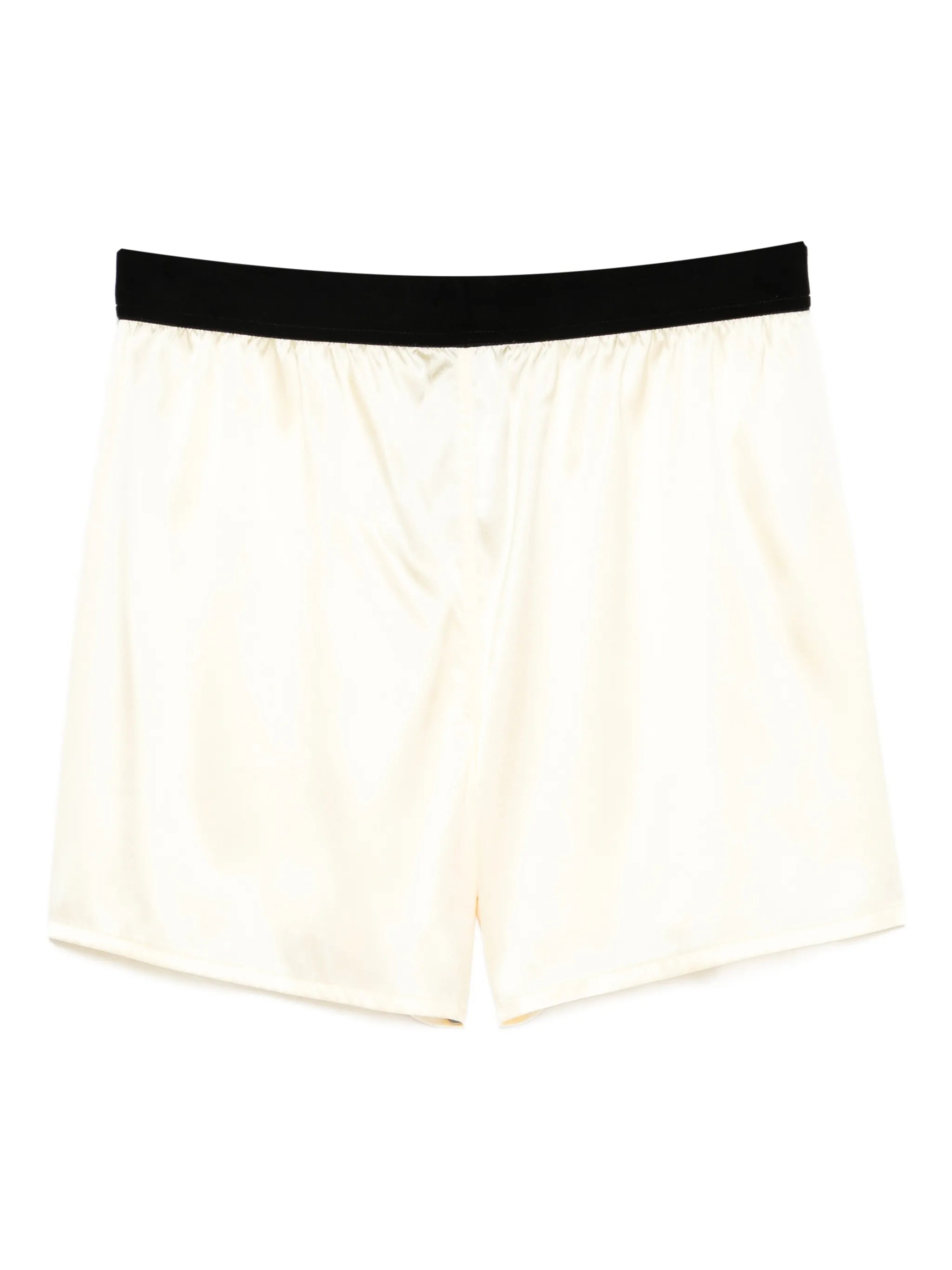 elasticated-waistband shorts