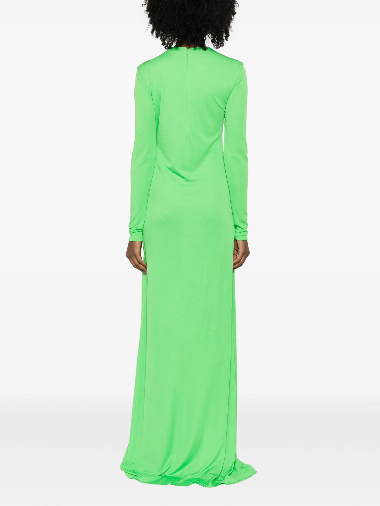 cut-out long-sleeve maxi dress