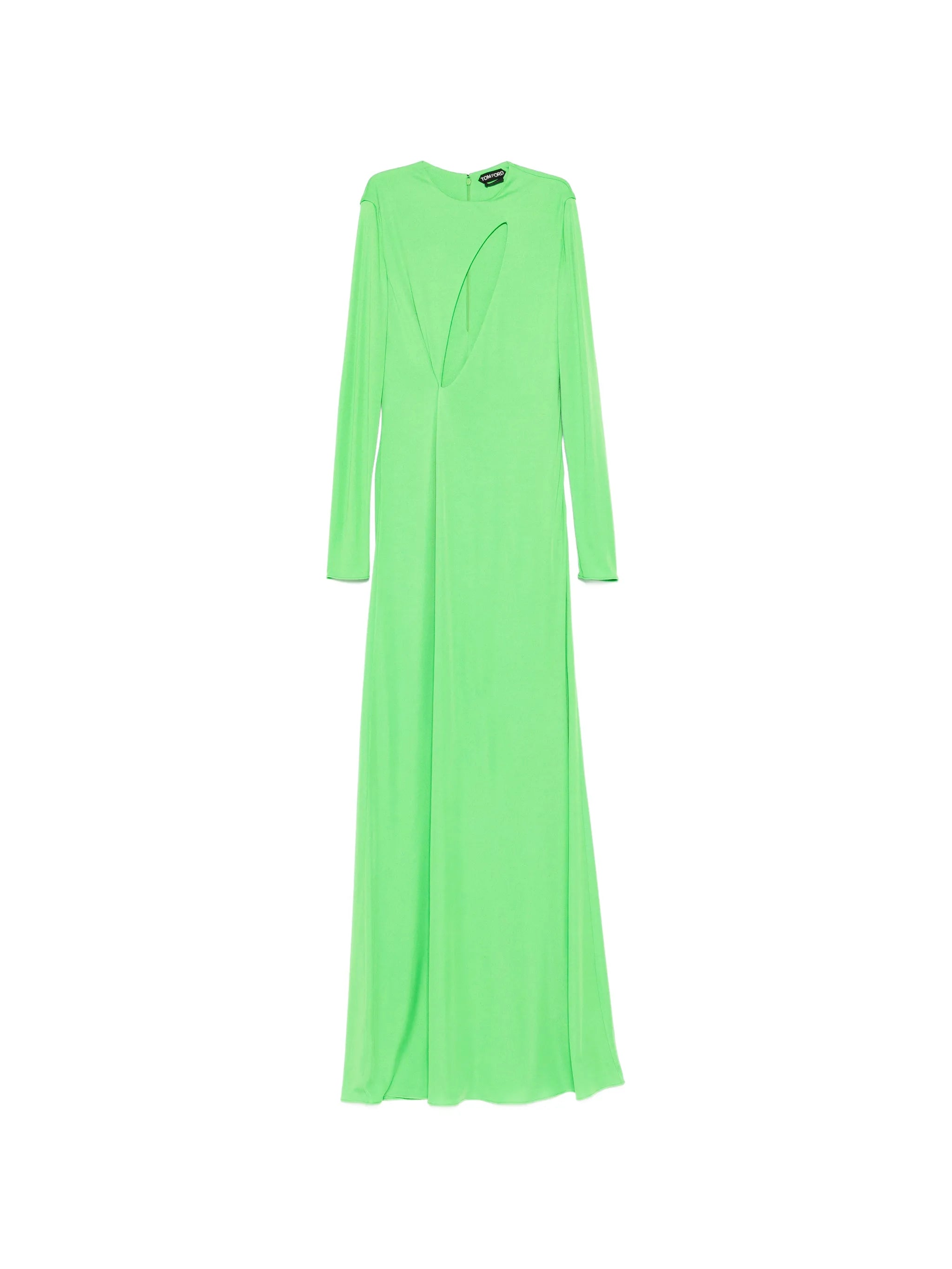 cut-out long-sleeve maxi dress