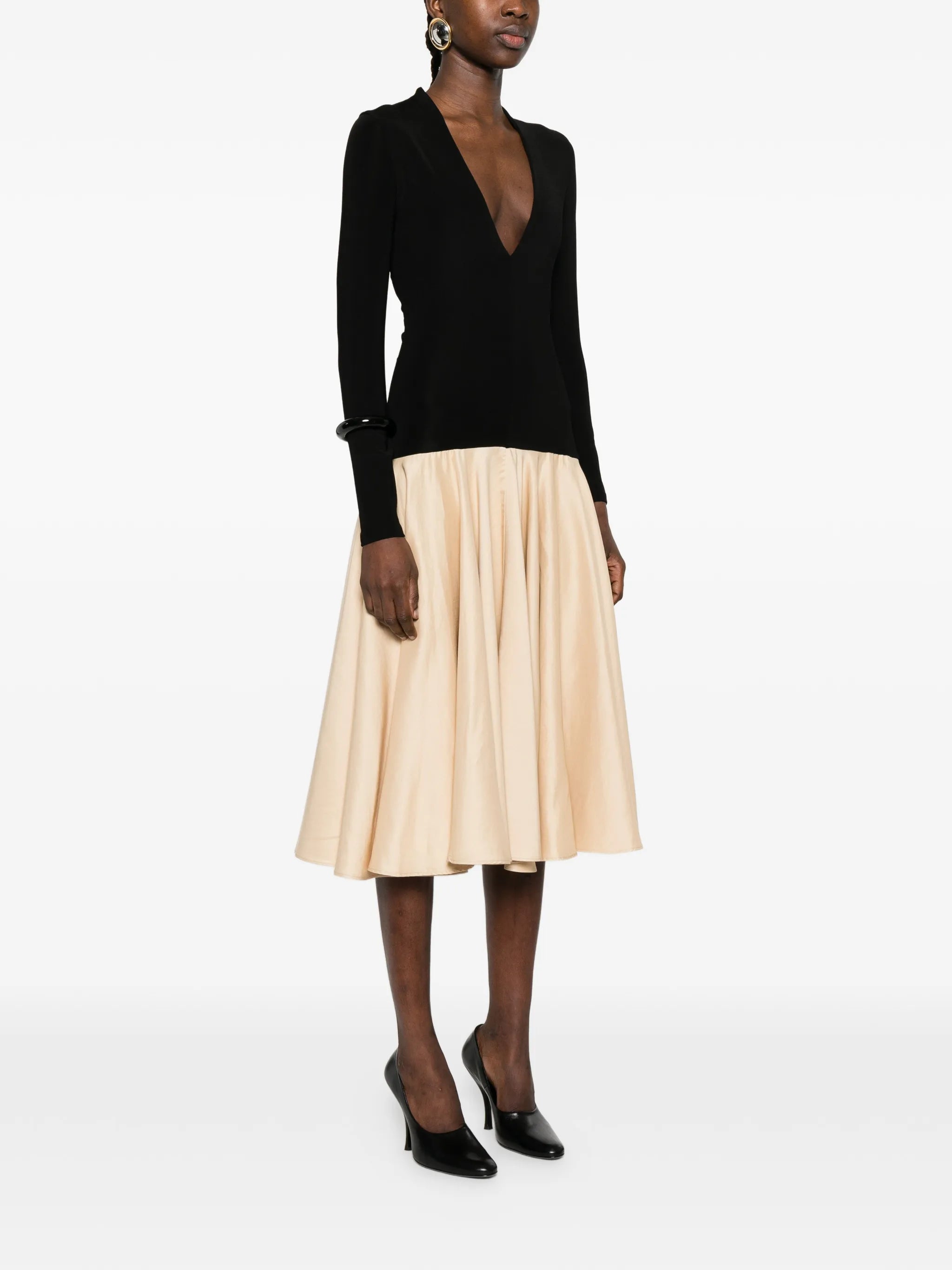 Aloe V-neck midi dress