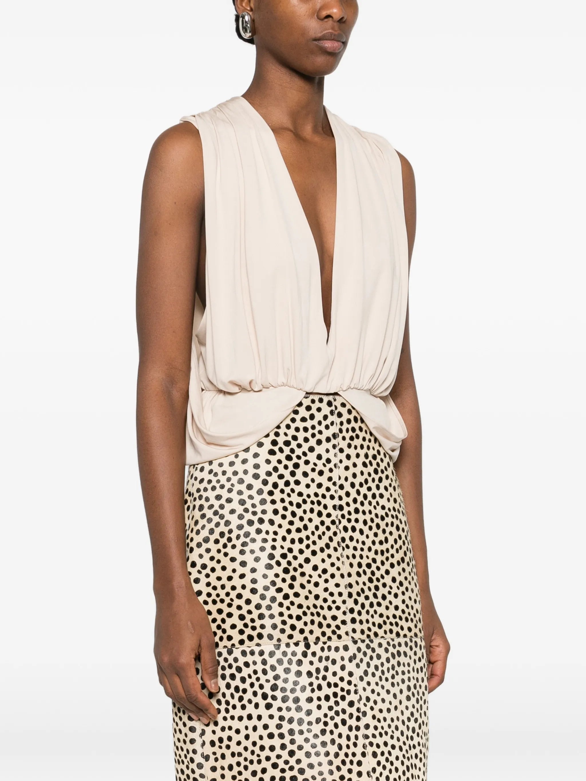 Solina V-neck cape top