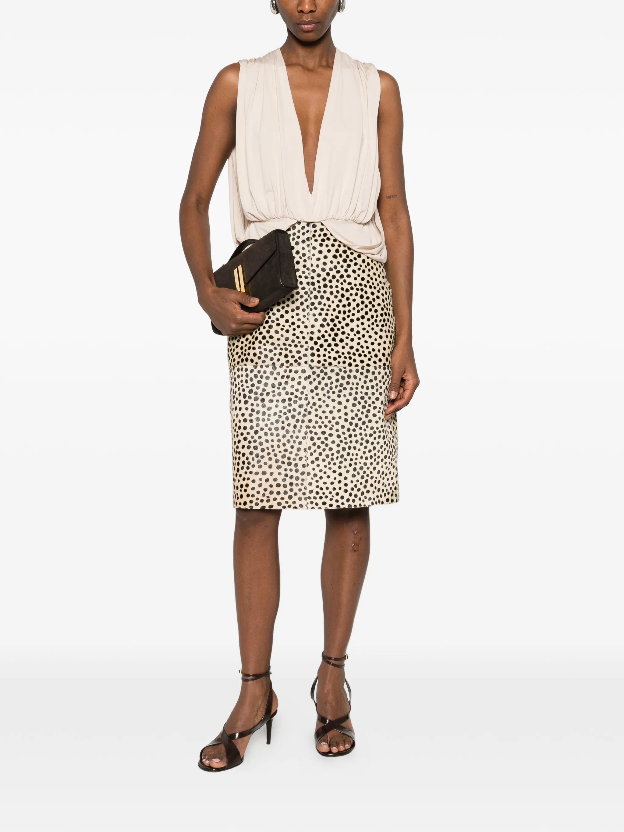 Solina V-neck cape top