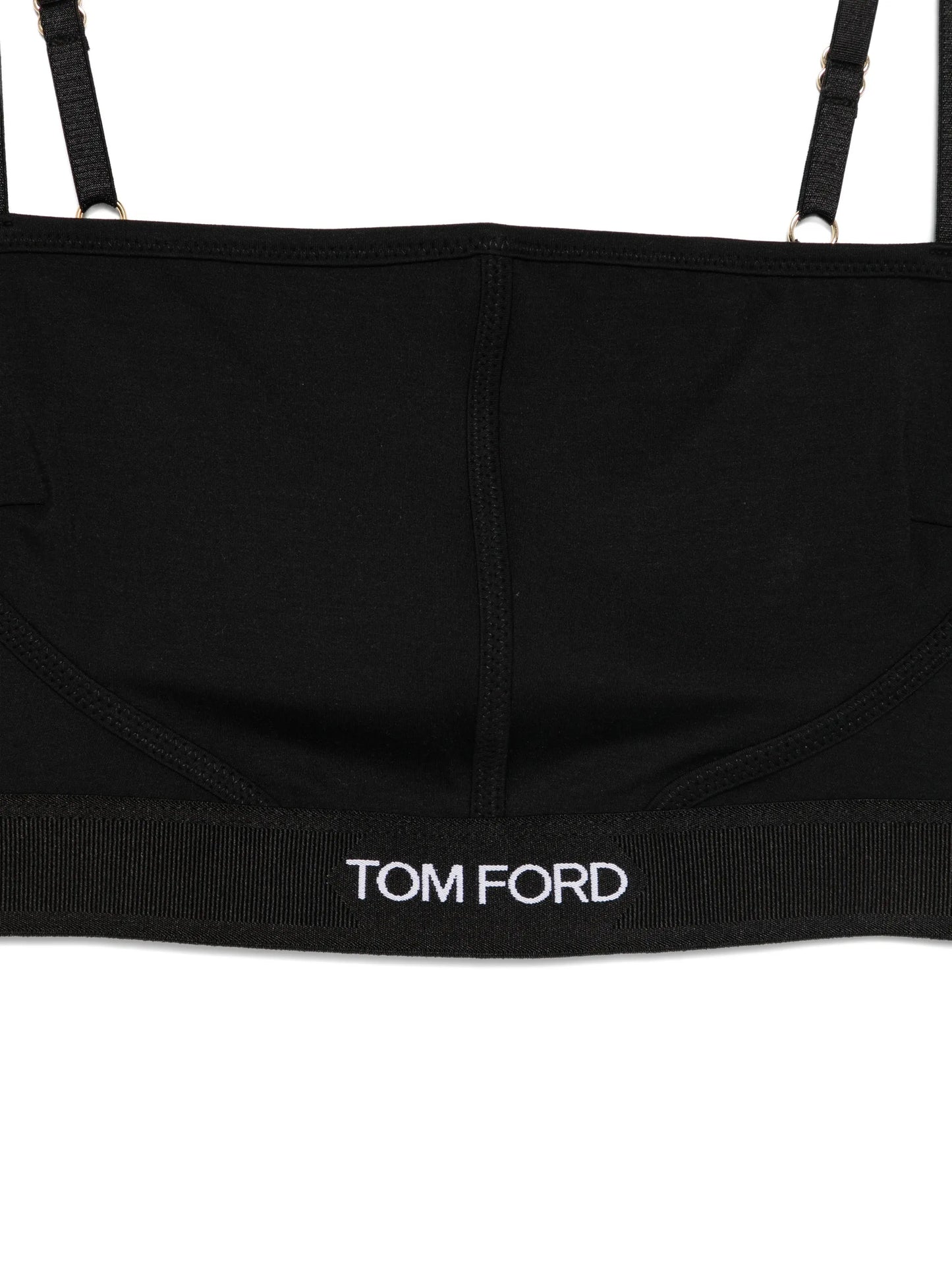 logo-band square-neck bra