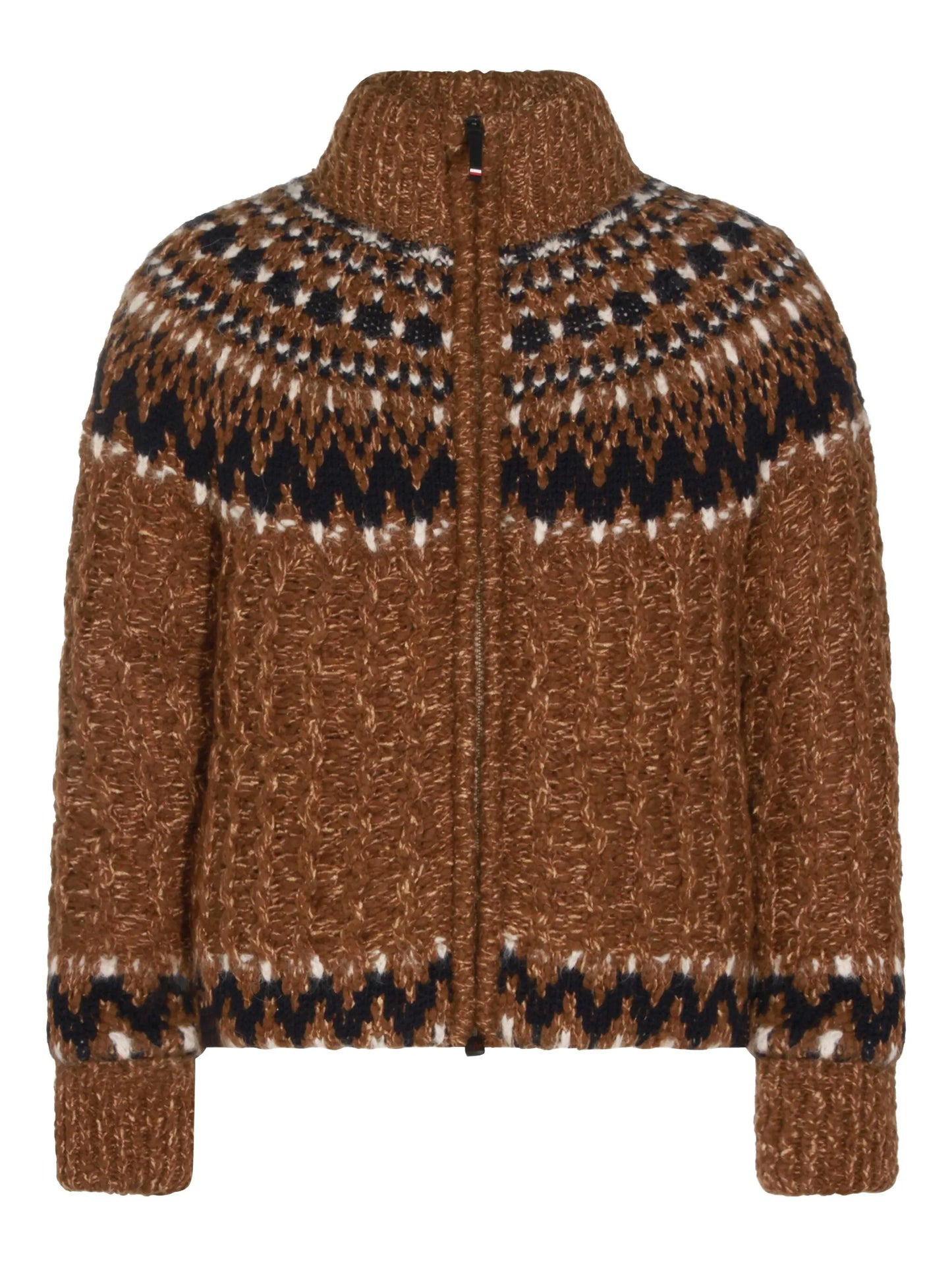 patterned zip jacket