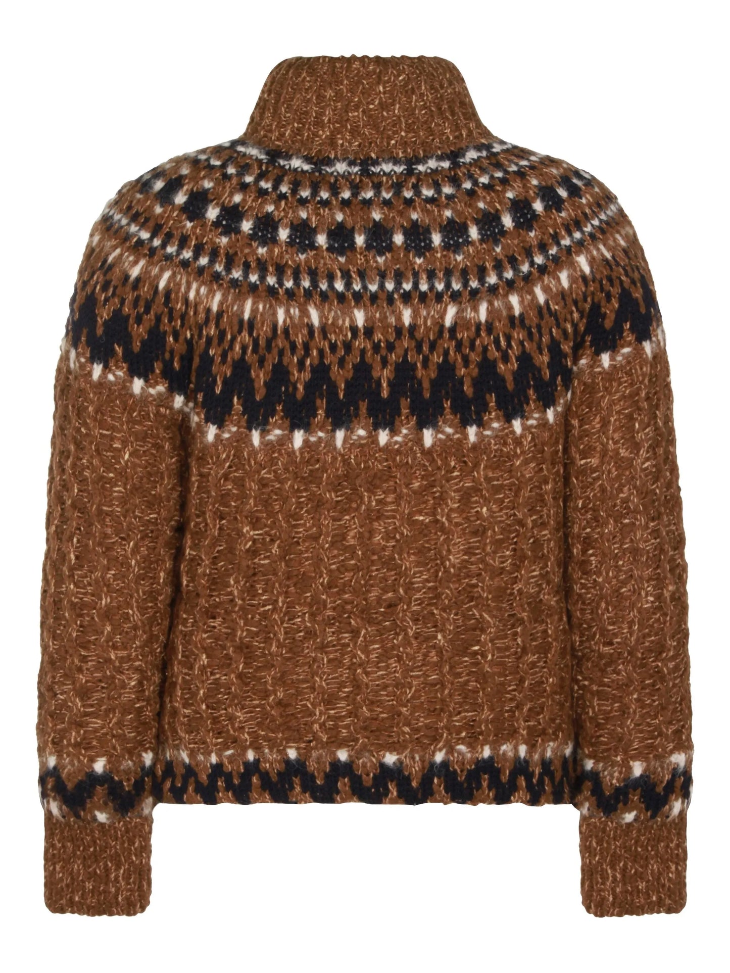 patterned zip jacket