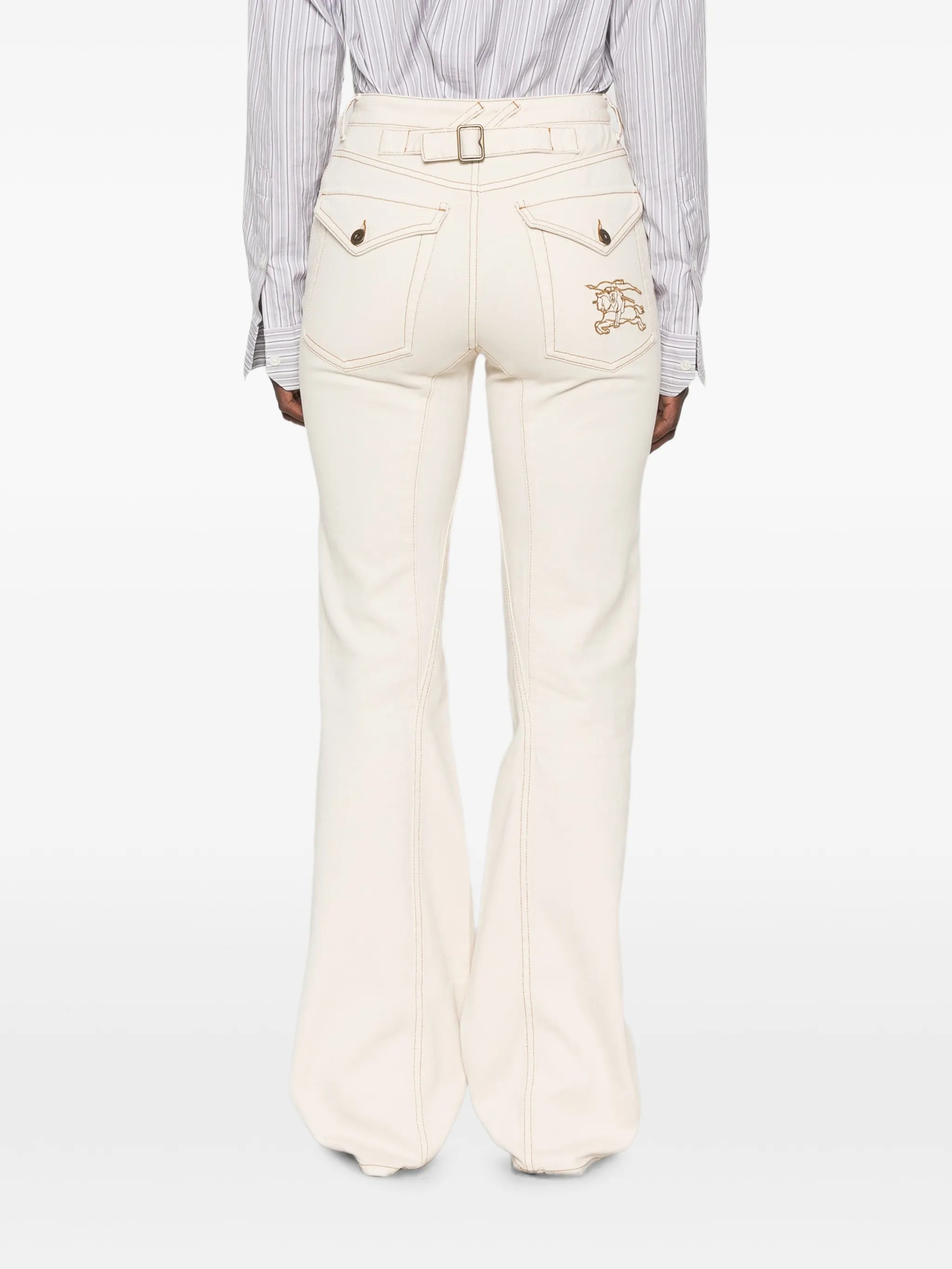 equestrian-knight straight-leg jeans