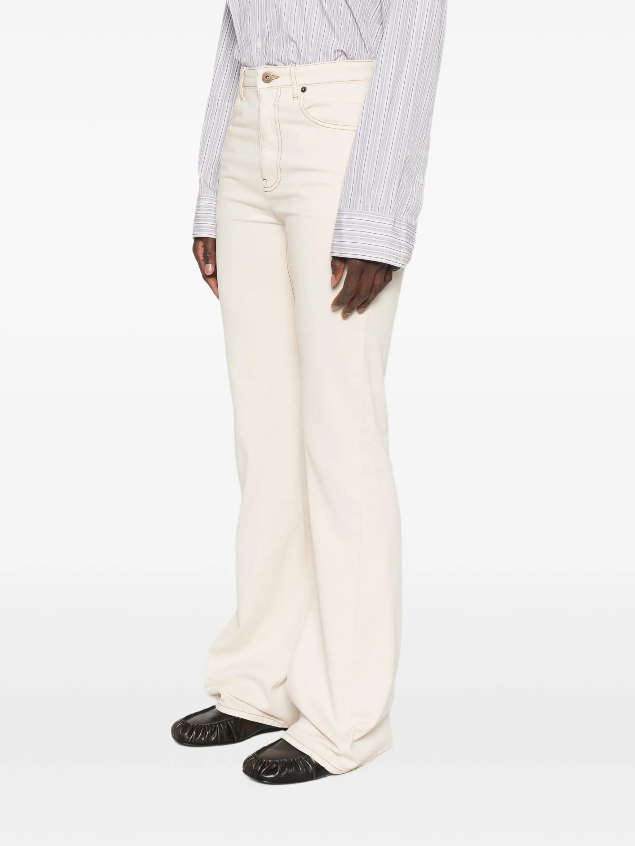 equestrian-knight straight-leg jeans