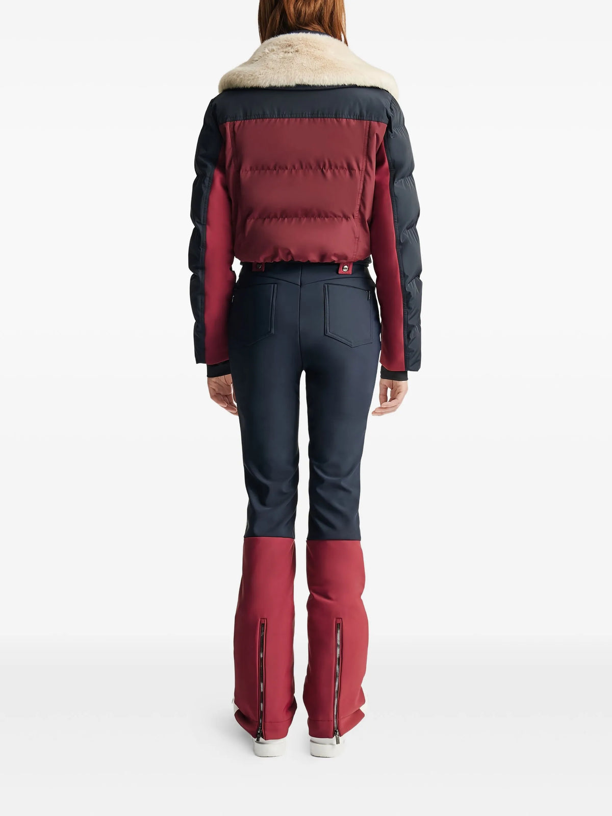 Karei faux-fur collar ski suit