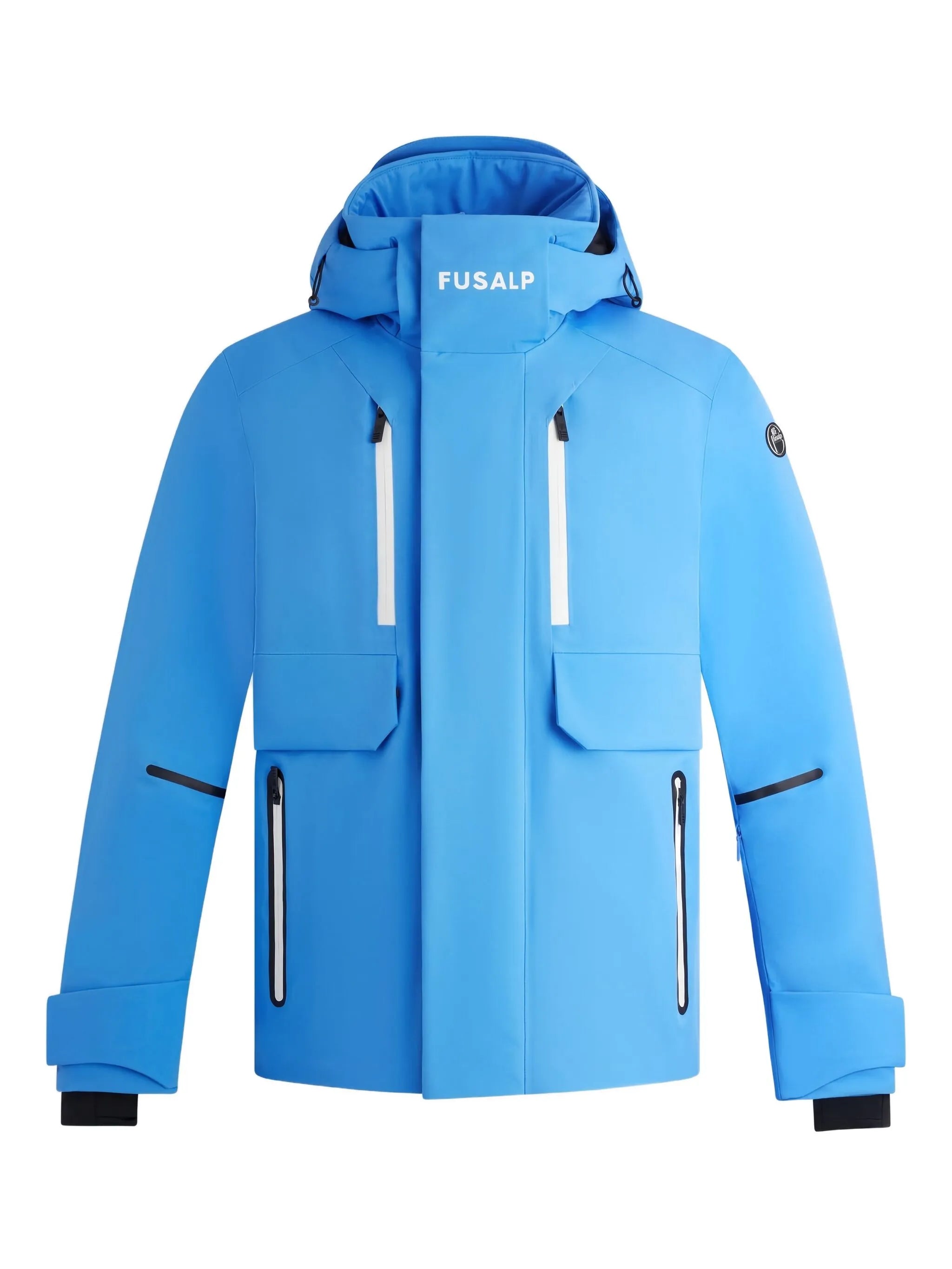 John hooded multiple-pockets ski jacket