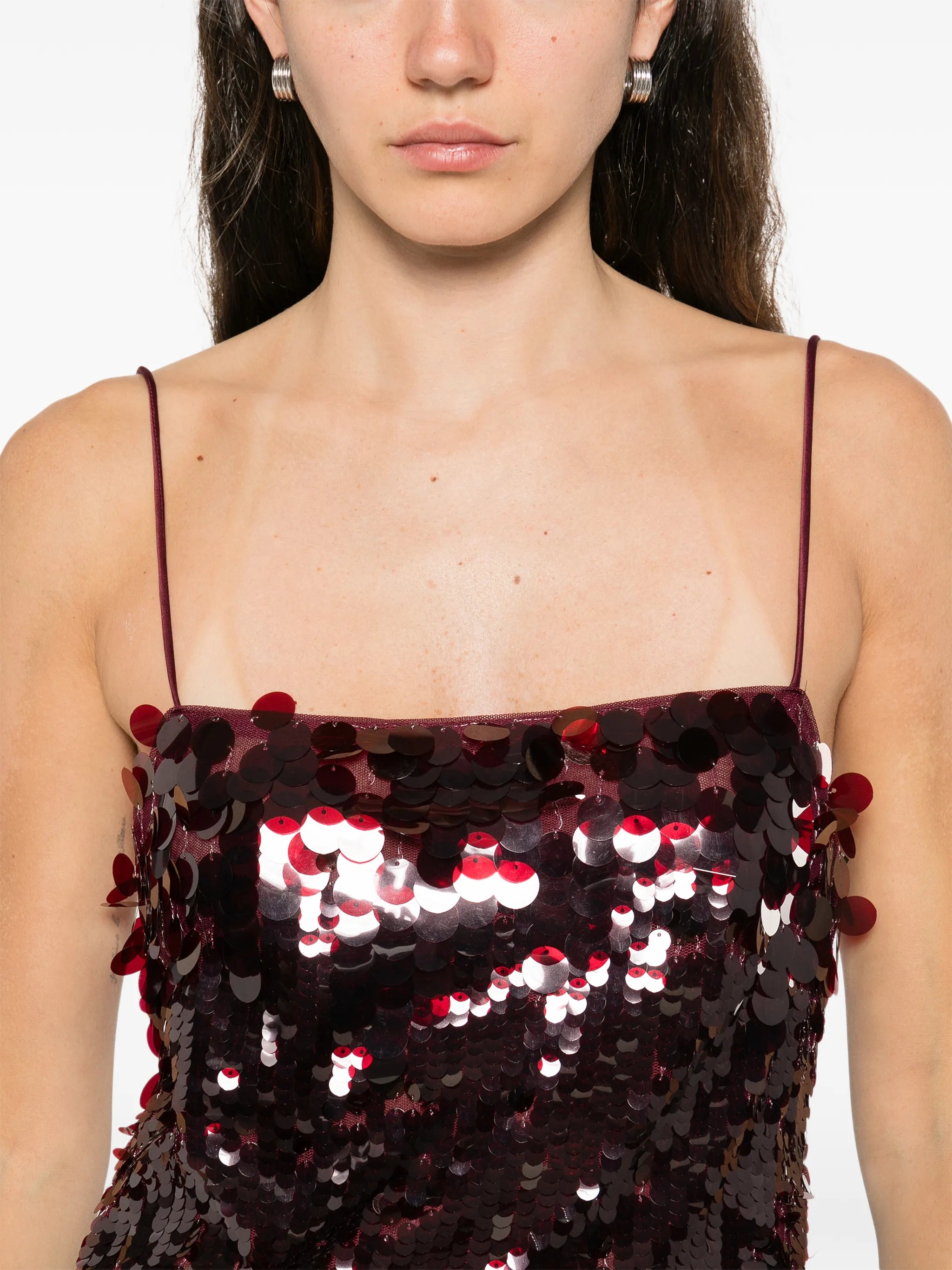 Alana sequin strap midi dress