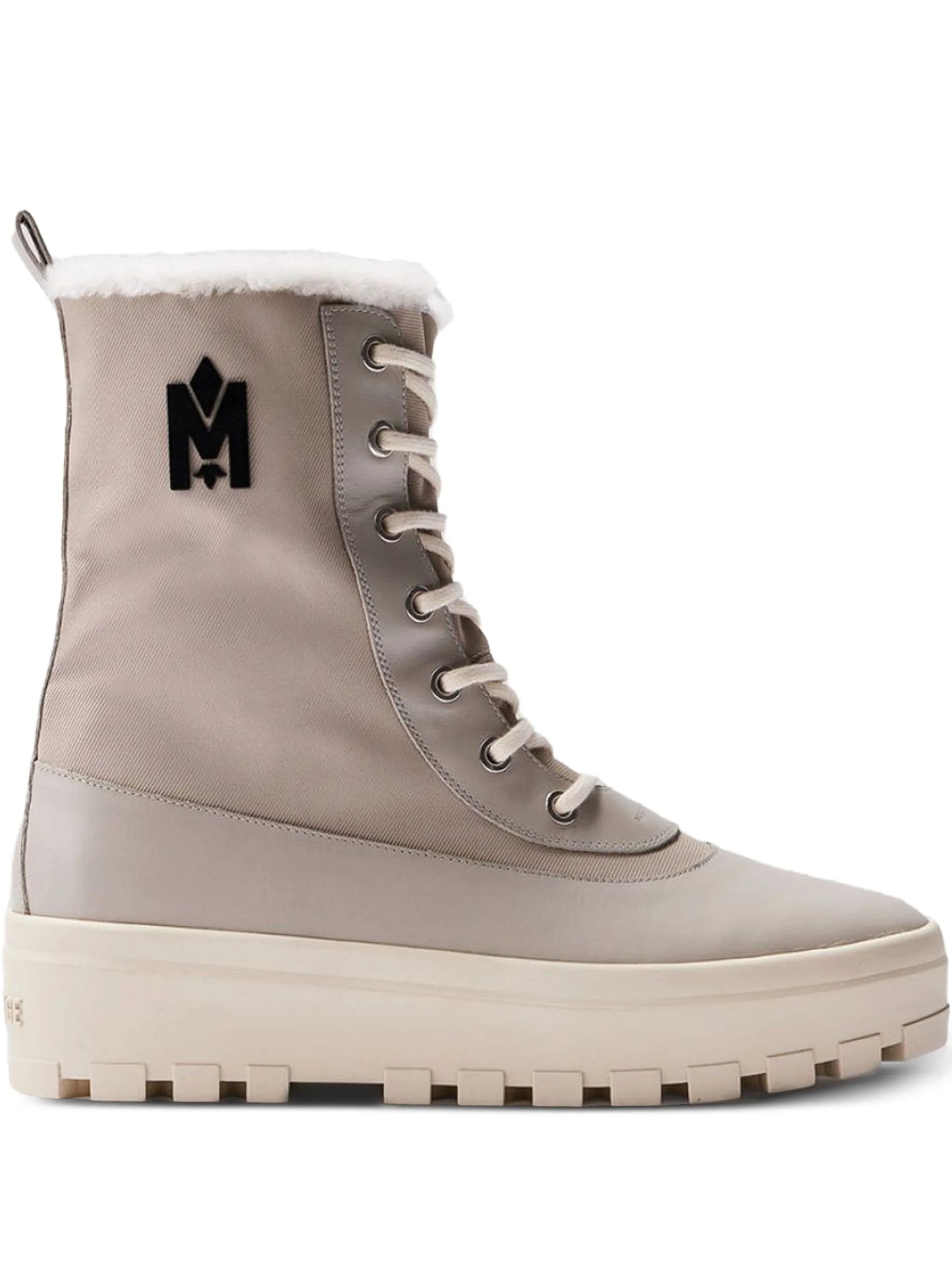 Hero logo-embellishment lace-up boots