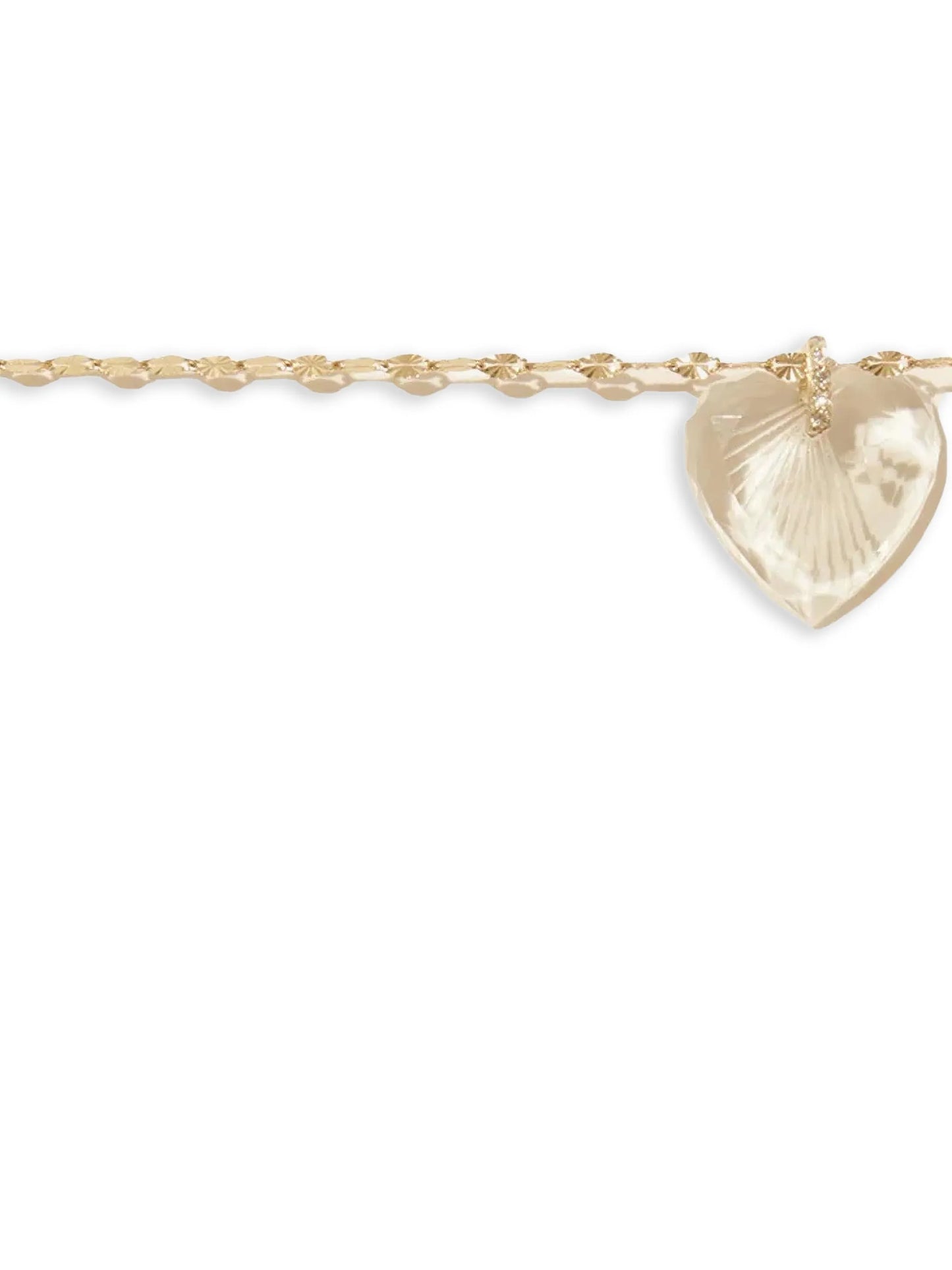Gabin nº3 diamond heart-pendant necklace