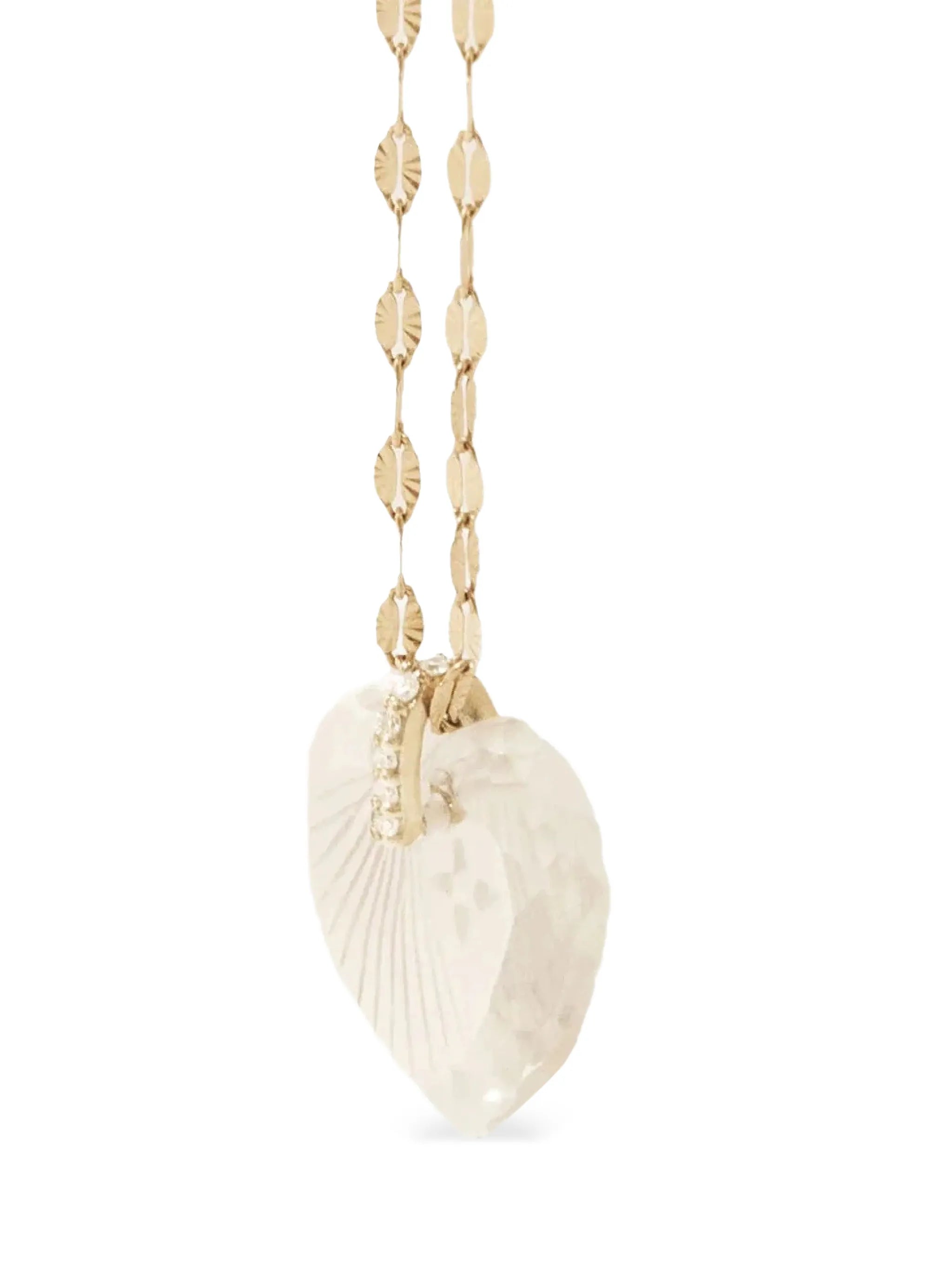 Gabin nº3 diamond heart-pendant necklace